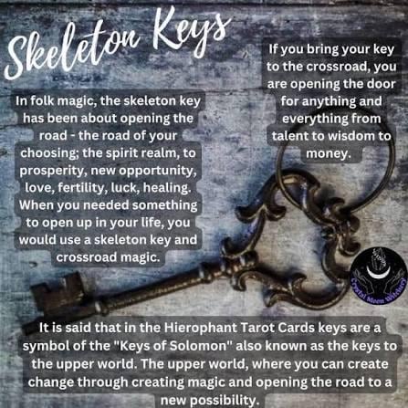 Silver Key On A Ribbon: Road Opener Witchcraft