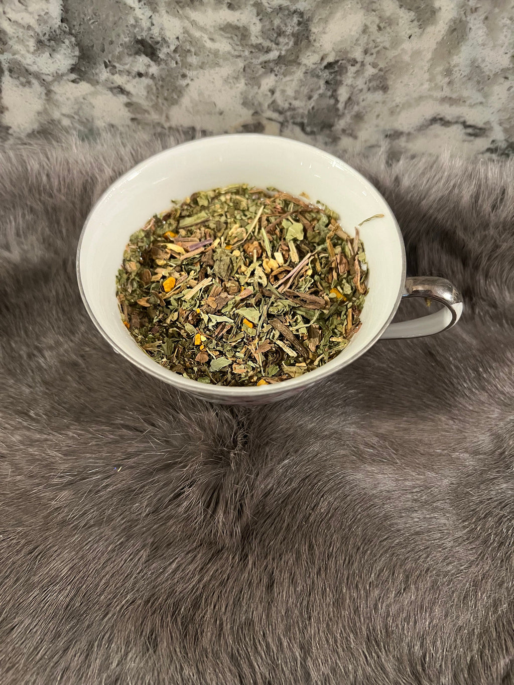 Organic Grounding Herbal Tea: Dandelion Root, Burdock, Ginger - 10oz Jar