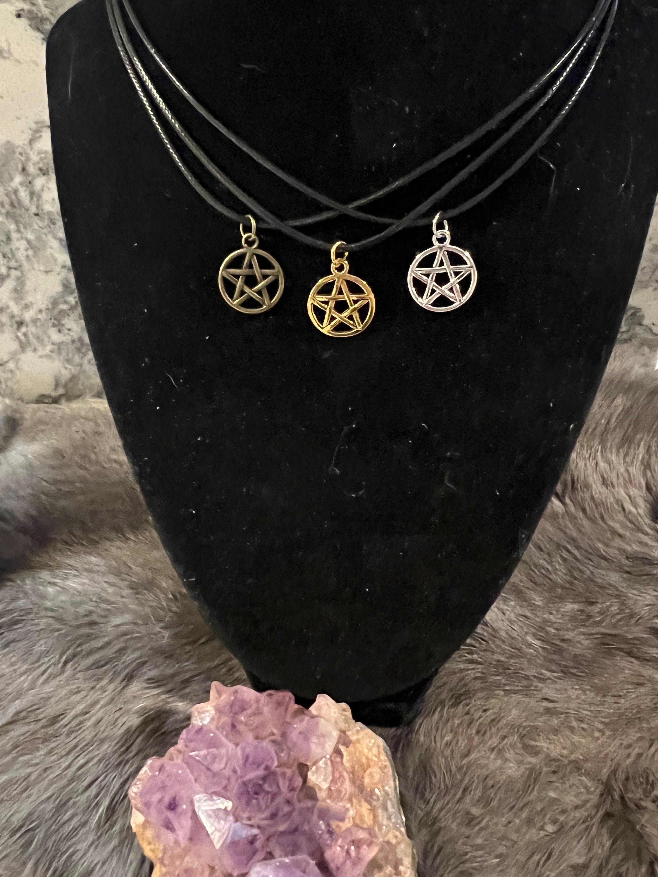 Pentacle Pendant Necklace: Witchy Pagan Jewelry