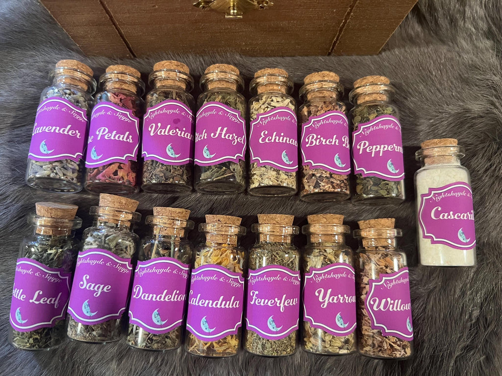 Witch's Apothecary Starter Kit: 15 Herbal Spell Ingredients