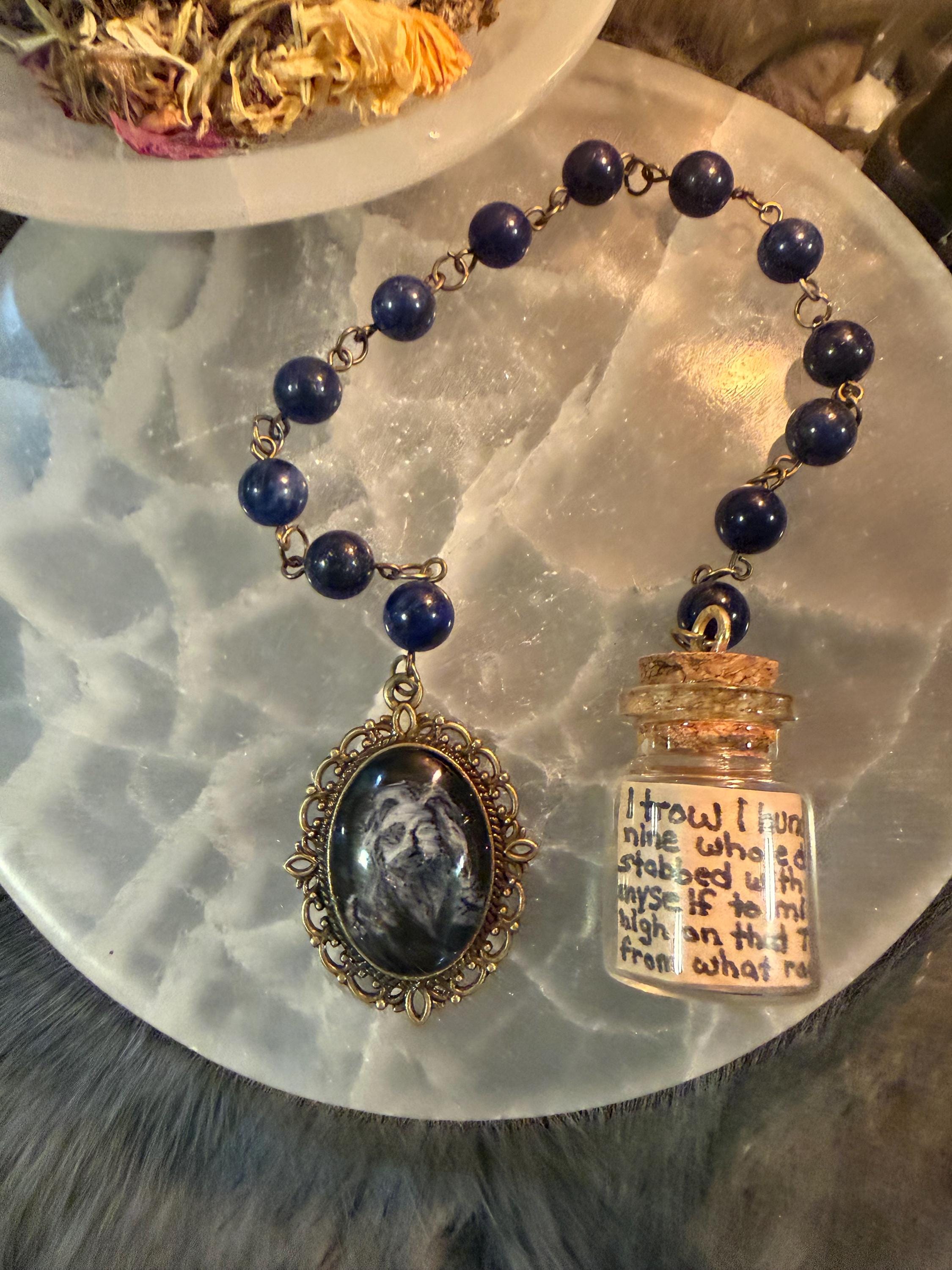 Odin Prayer Beads: Lapis Lazuli Norse Deity Set
