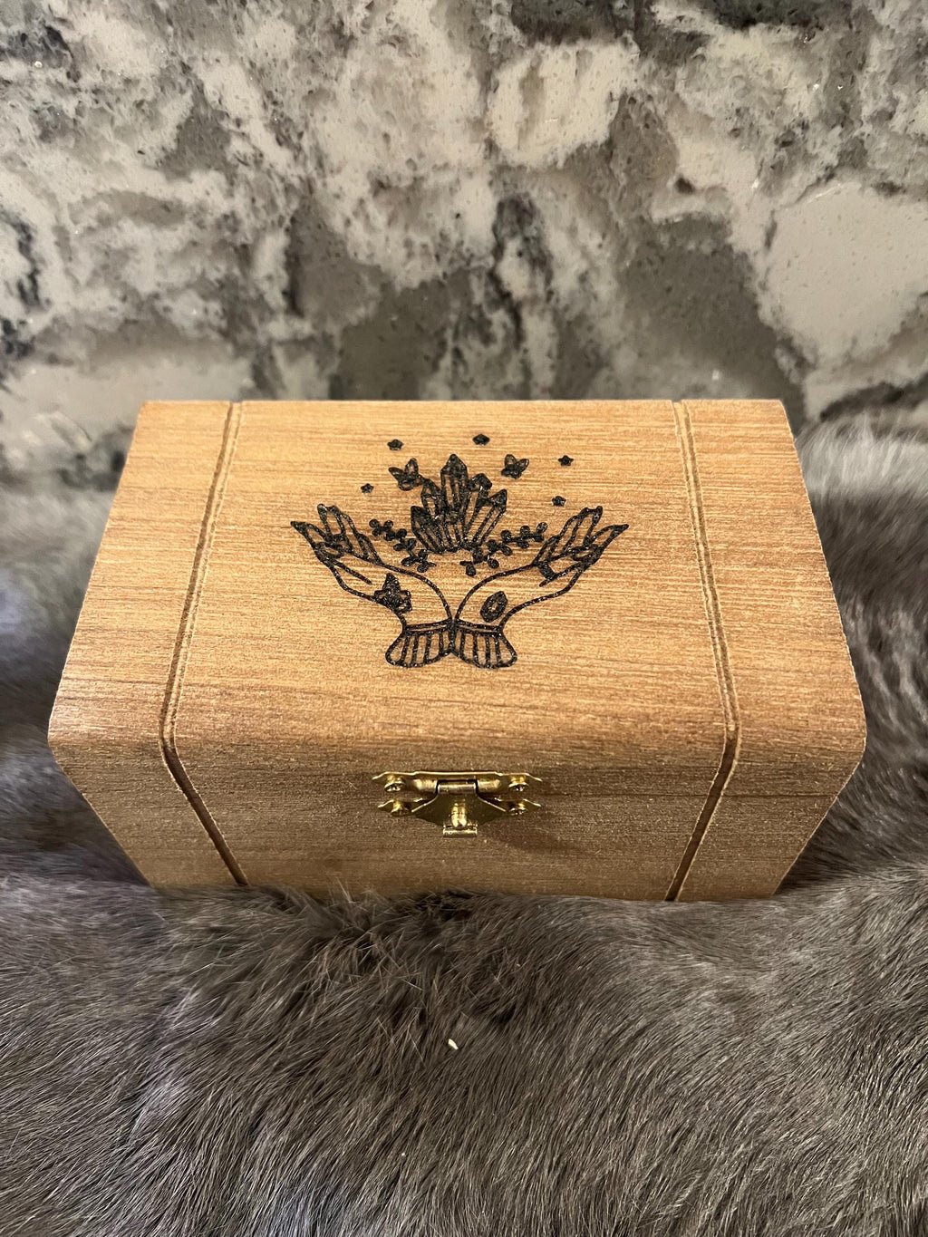 Witchy Crystal Starter Kit: 15 Mini Spell Bottles in Etched Box