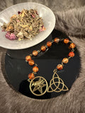 The Morrigan Diety Prayer Beads: Simple One Of A Kind Diety Prayer Bead Set