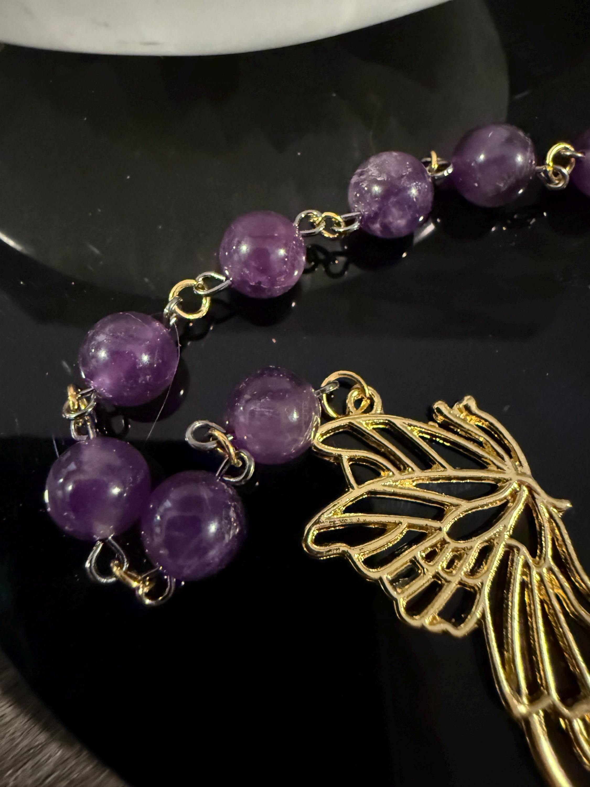 Persephone Diety Prayer Beads: Simple One Of A Kind Diety Prayer Bead Set