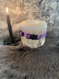 Blessed Pet Collar: Witchy Familiar Protection Collar with Pentacle Charm
