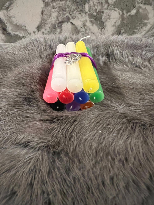 Color Magic Chime Candle Bundle: 10 Ritual Spell Candles