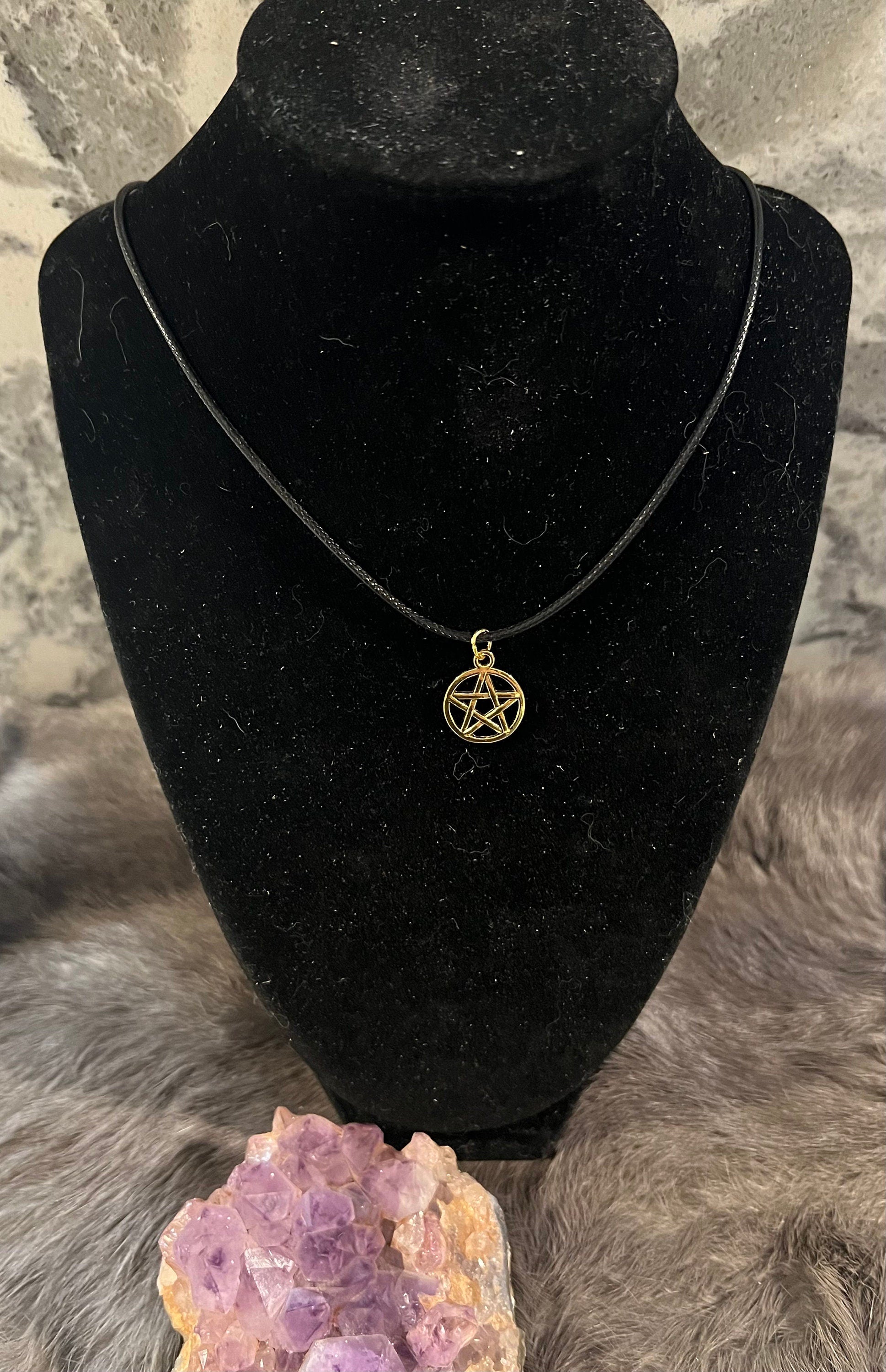 Pentacle Pendant Necklace: Witchy Pagan Jewelry