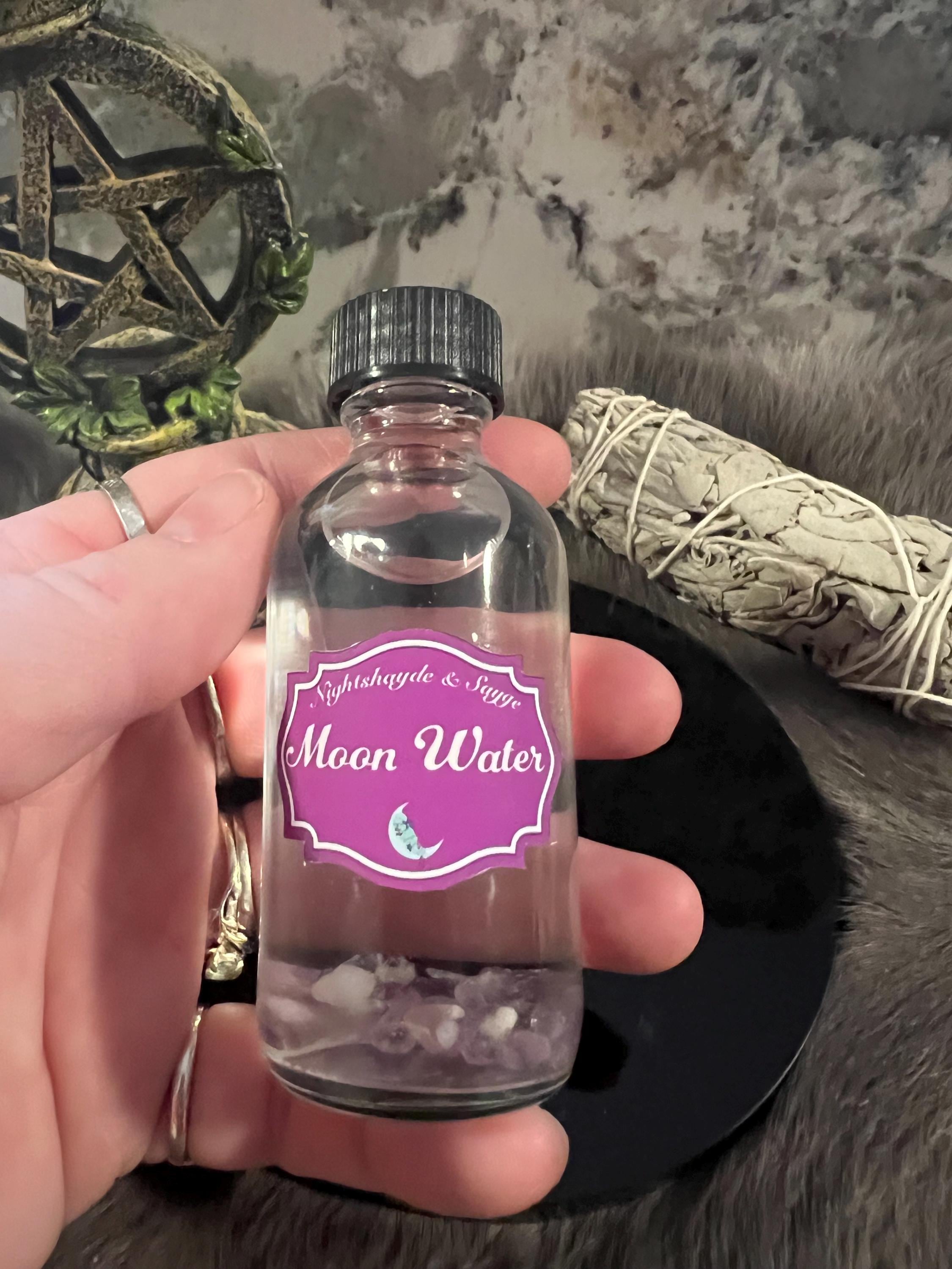Full Moon Water – Gemstone Infused, Magic Spell Water (2oz)