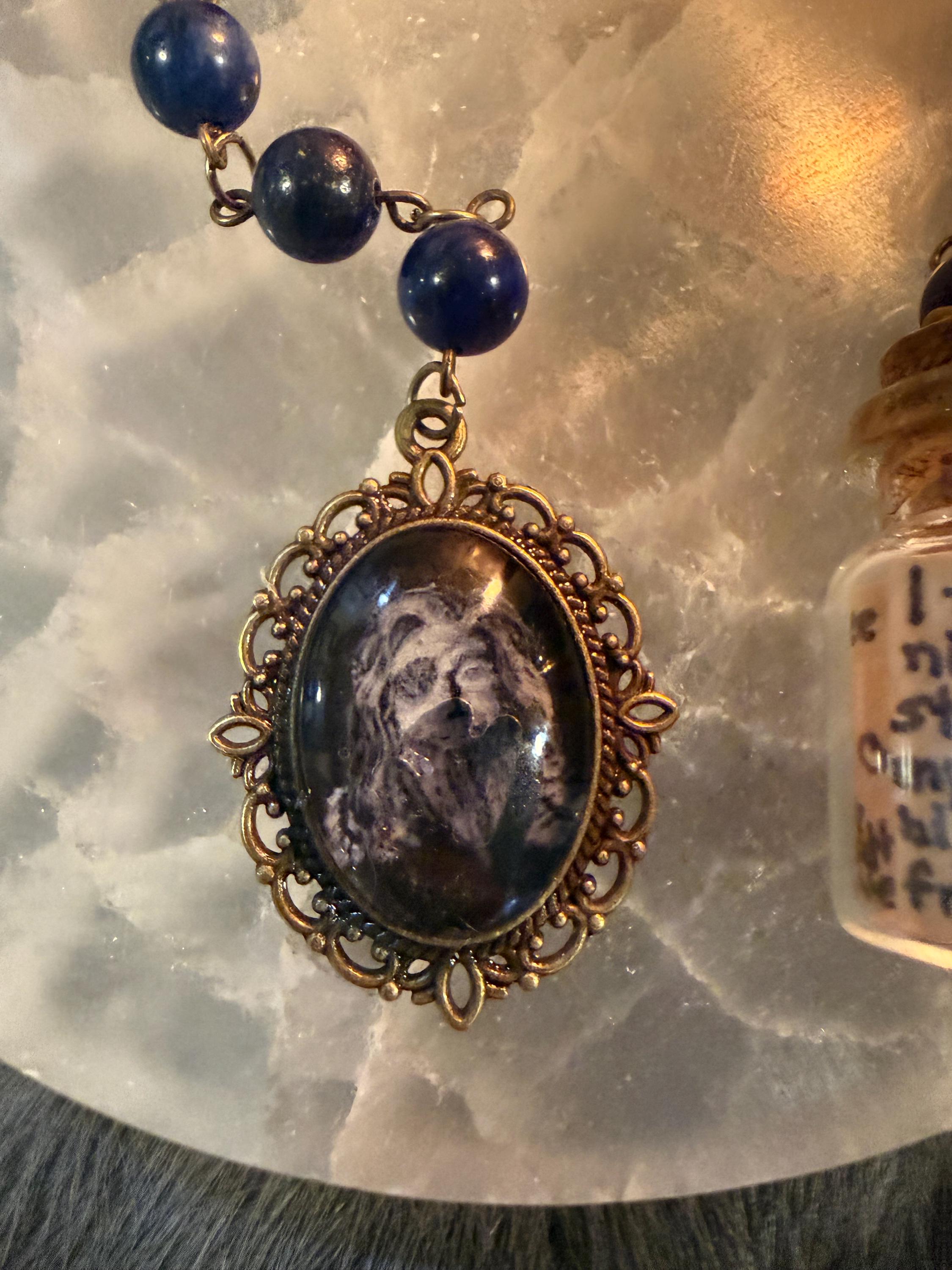 Odin Prayer Beads: Lapis Lazuli Norse Deity Set