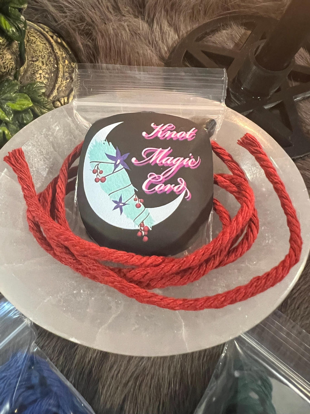Reiki Blessed Organic Cotton Knot Magic Cord: Appalachian Witchcraft Spell Supplies