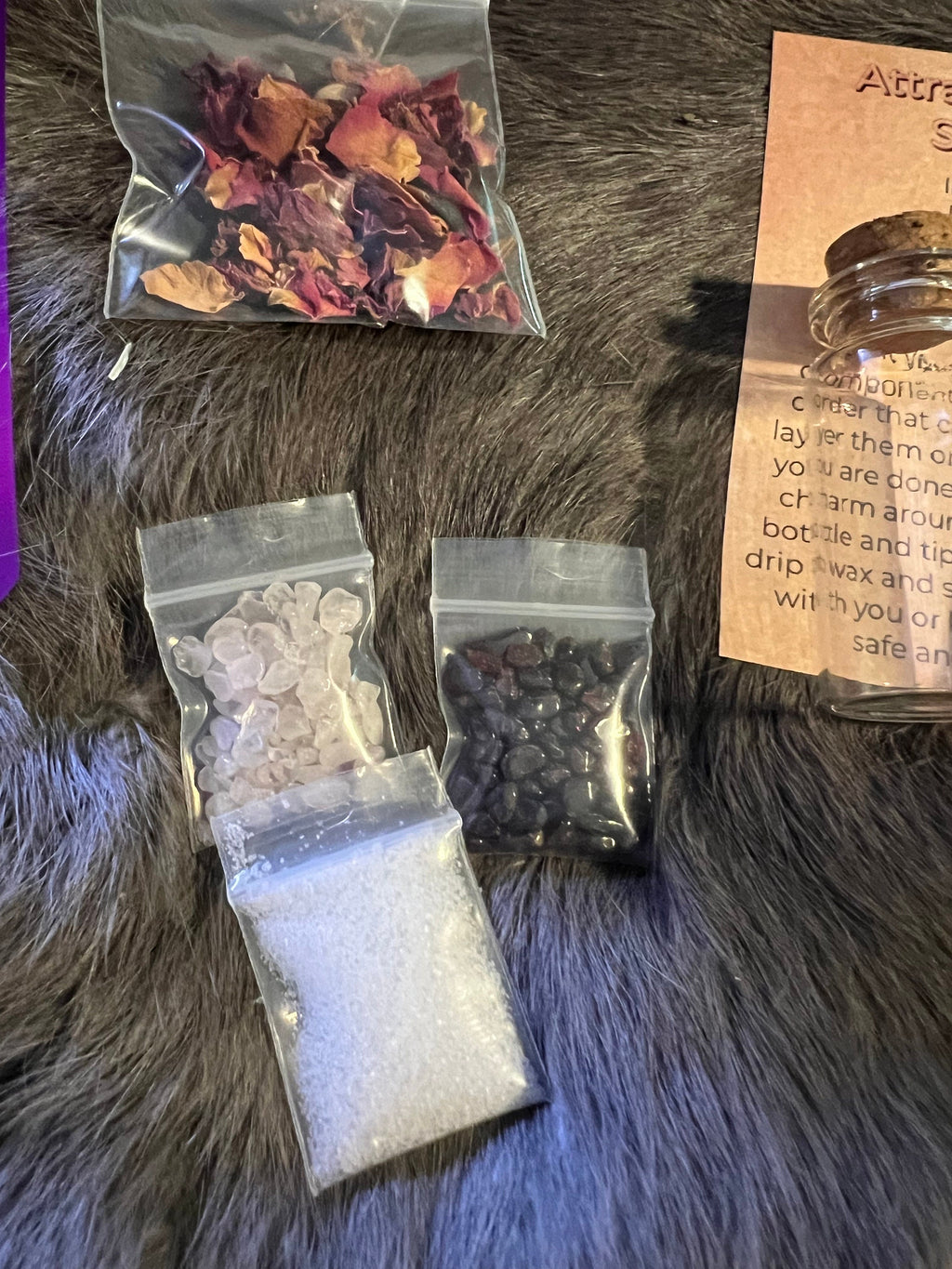 DIY Love Spell Jar Kit: Rose Quartz, Herbs, Candle & Charm