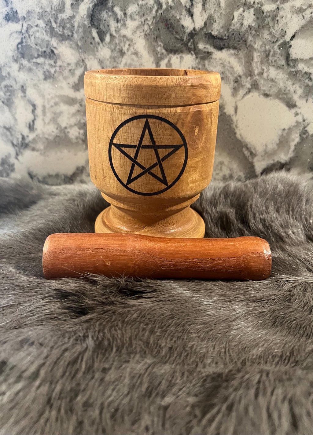 Pentacle Mortar and Pestle: Customizable Witch Apothecary Tools