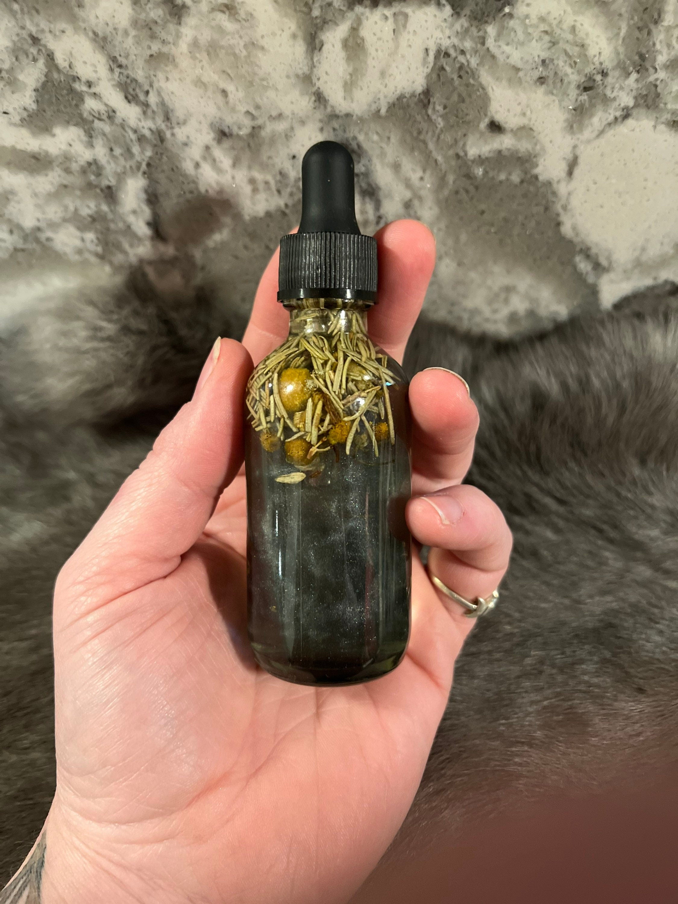 Organic Protection Spell Oil: Banish Negativity, Intention Anointing Oil