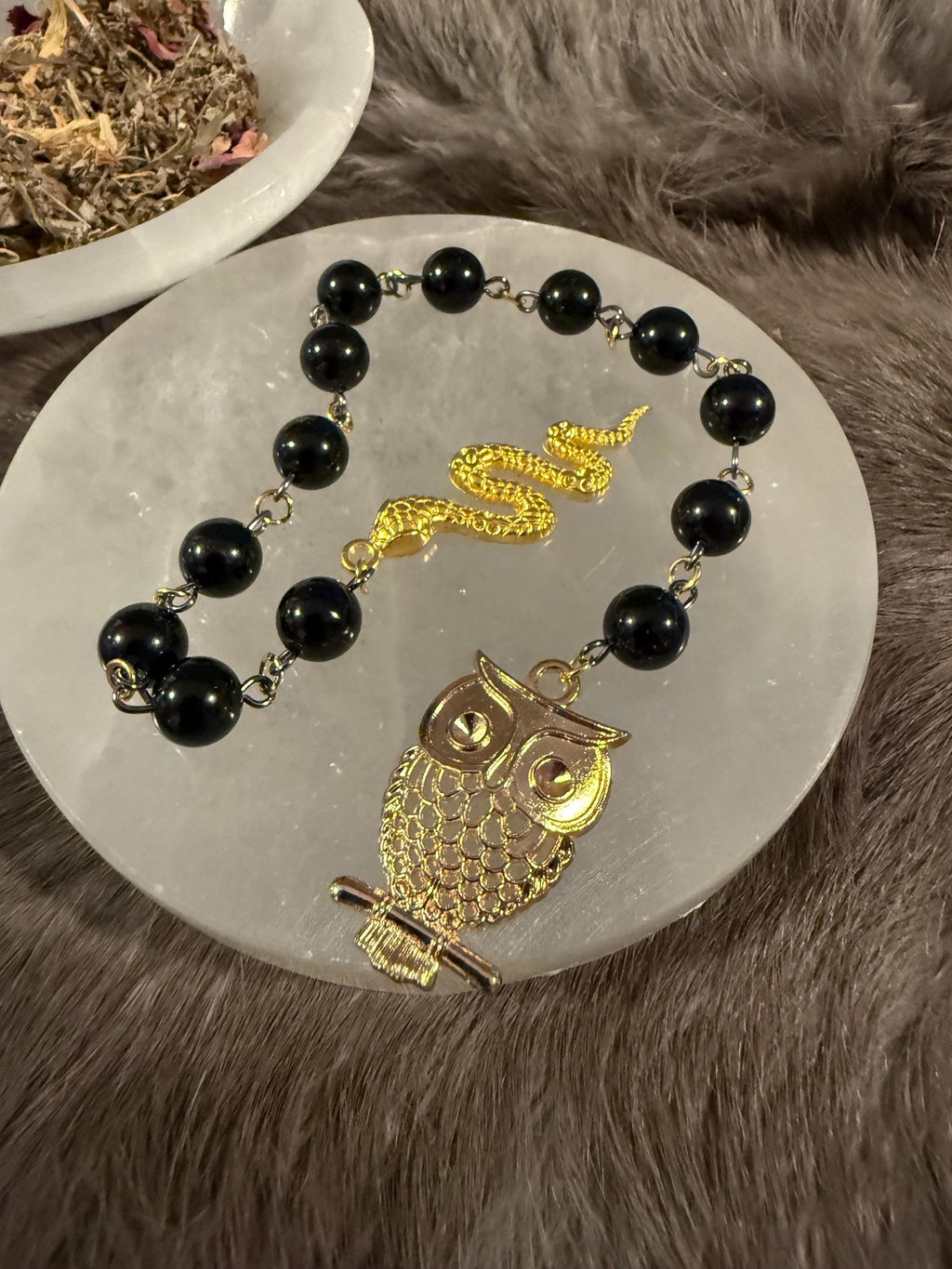 Lilith Diety Prayer Beads: Simple One Of A Kind Diety Prayer Bead Set