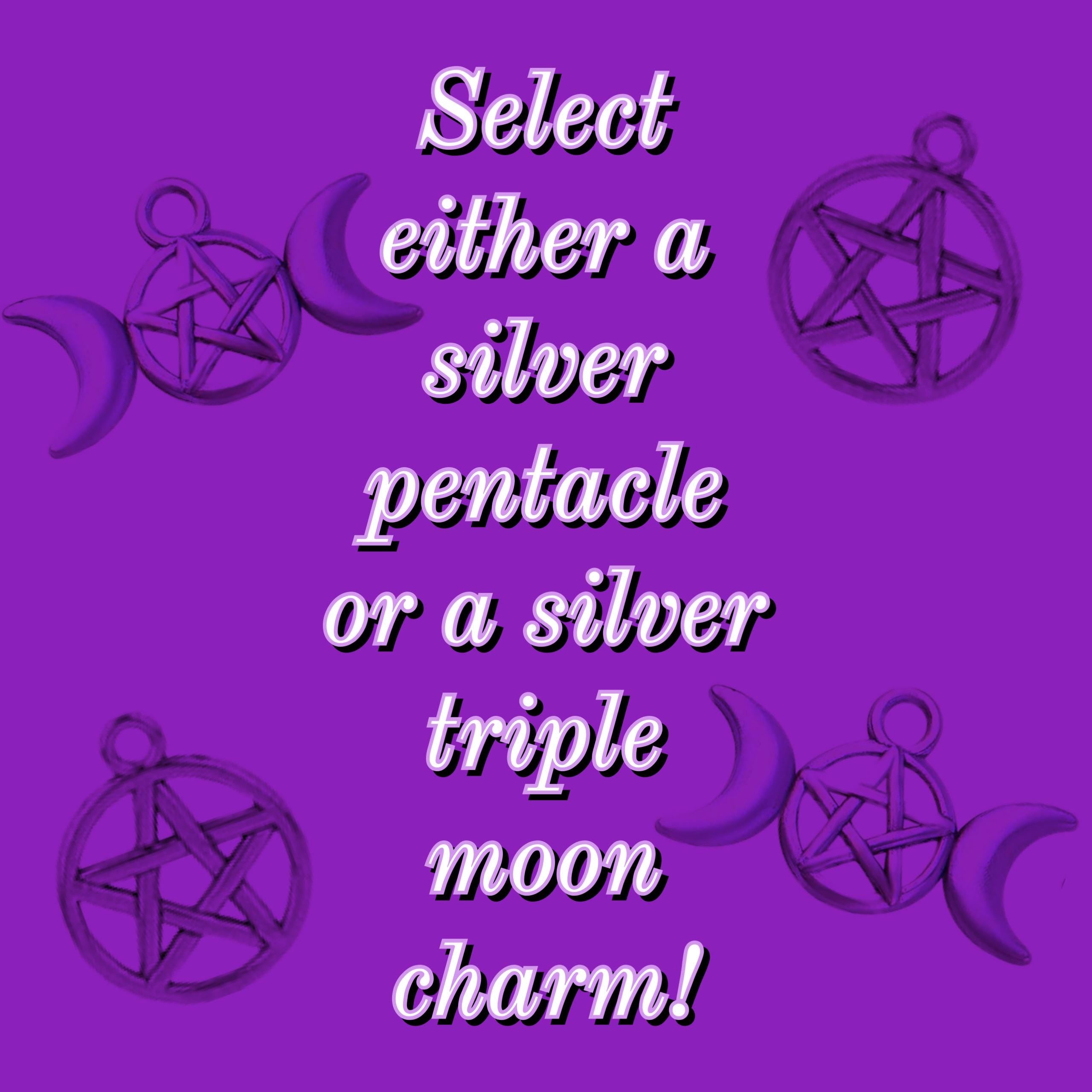 Blessed Pet Collar: Witchy Familiar Protection Collar with Pentacle Charm