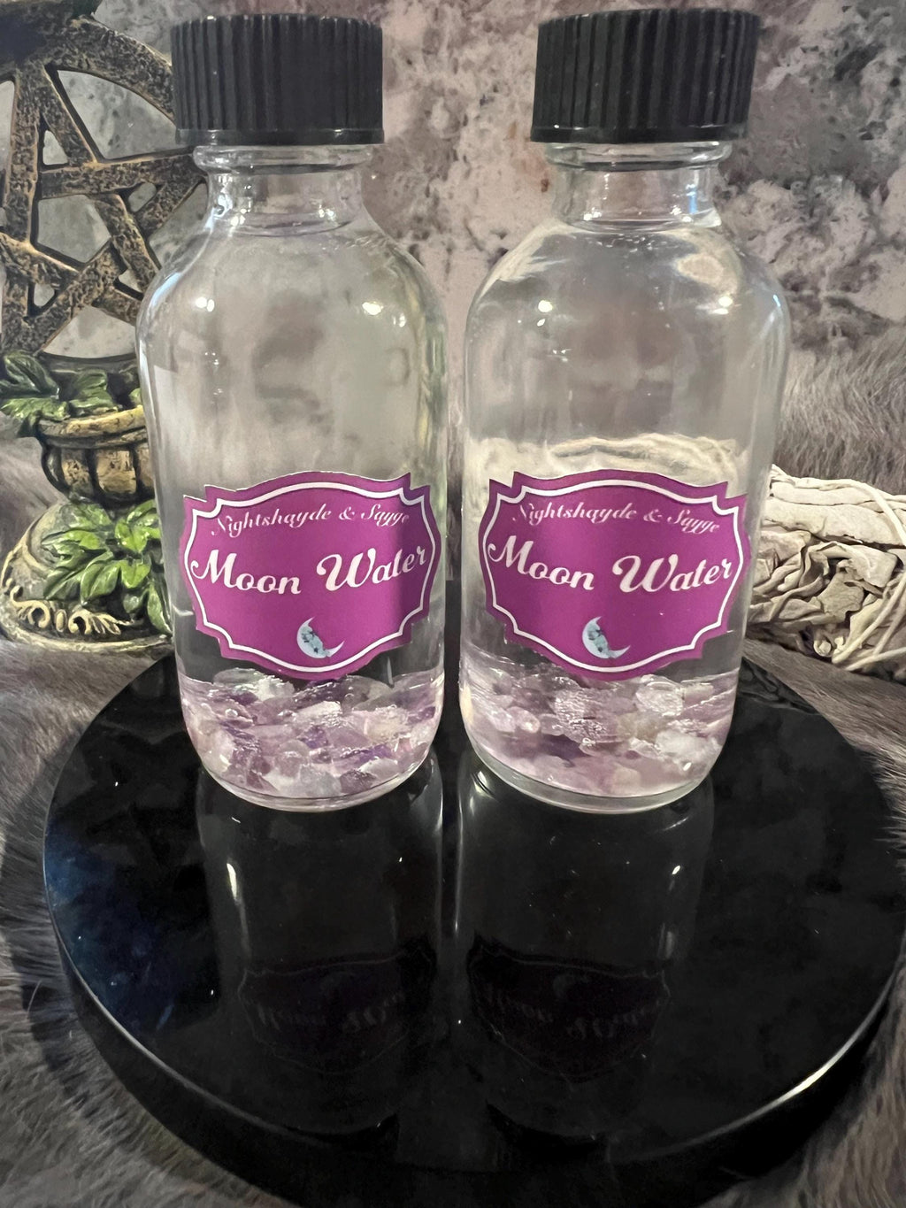 Full Moon Water – Gemstone Infused, Magic Spell Water (2oz)