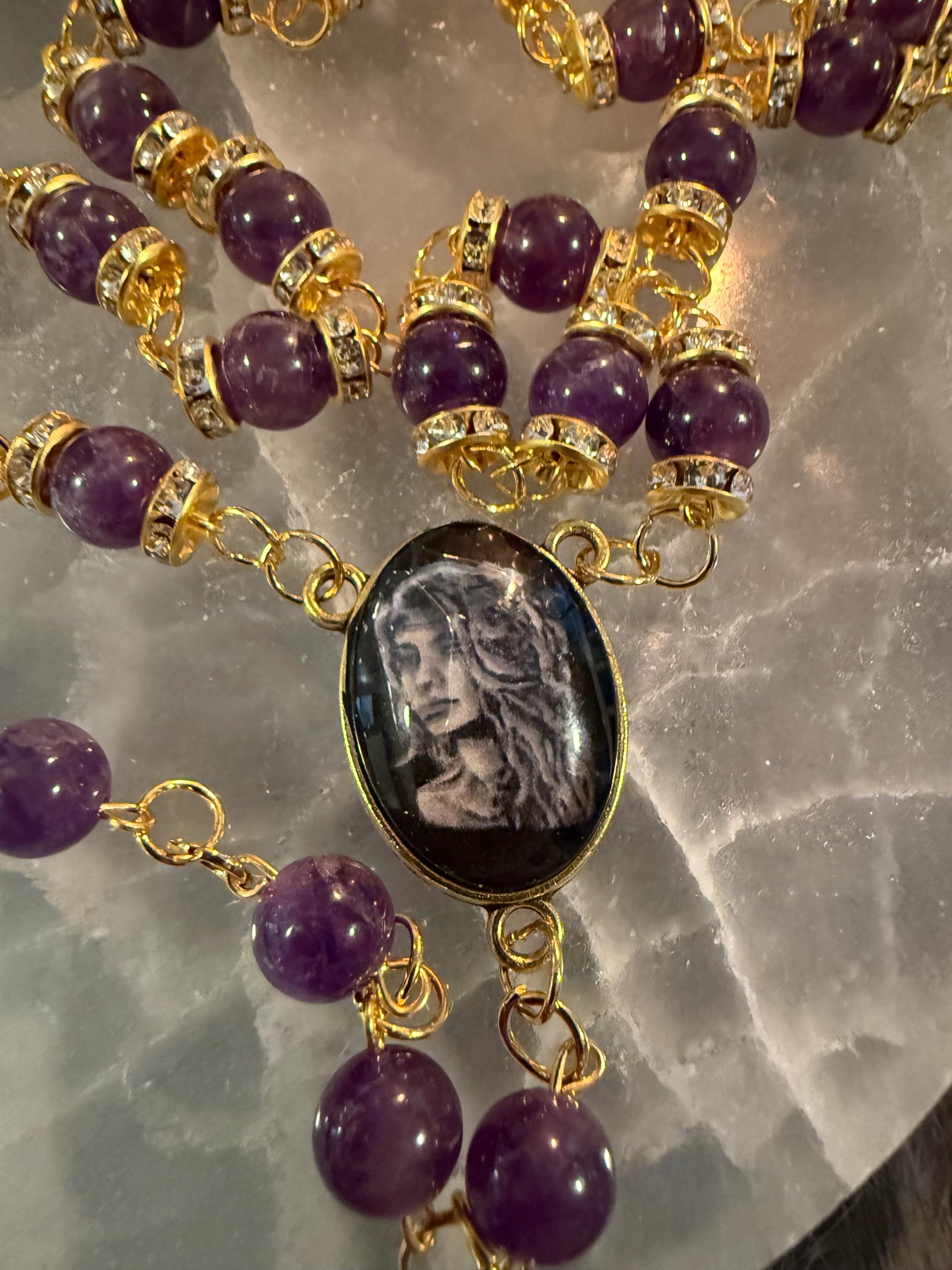 Persephone Diety Rosary: One Of A Kind Diety Prayer Bead Set