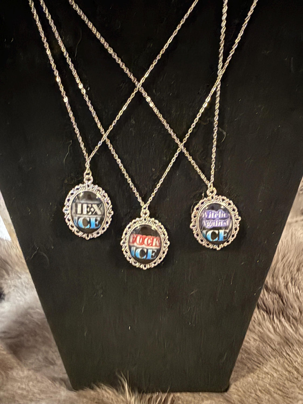 Protest Jewelry: NO ICE, I.C.E., Immigrant Rights, Witchy Jewelry