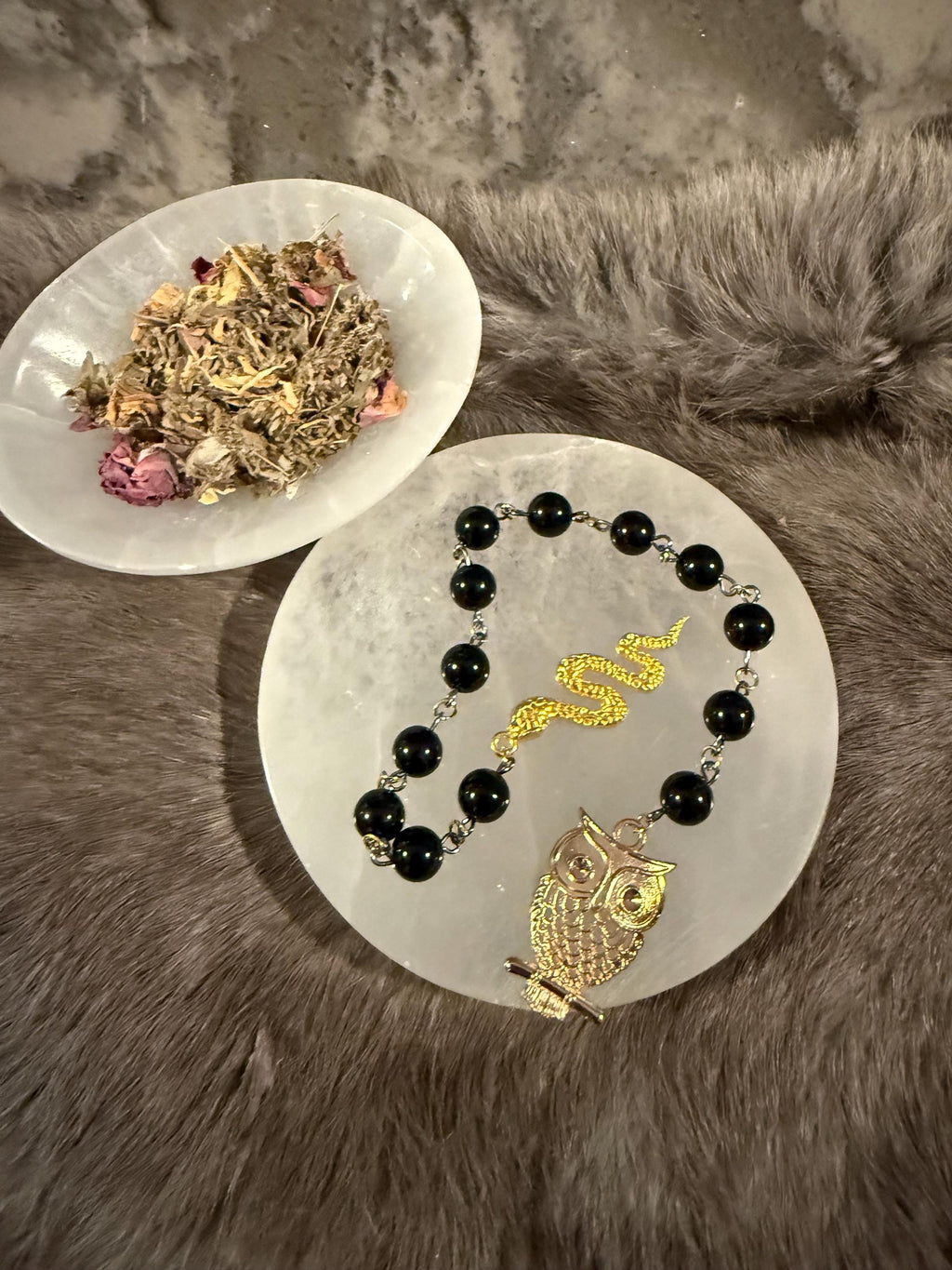 Lilith Diety Prayer Beads: Simple One Of A Kind Diety Prayer Bead Set