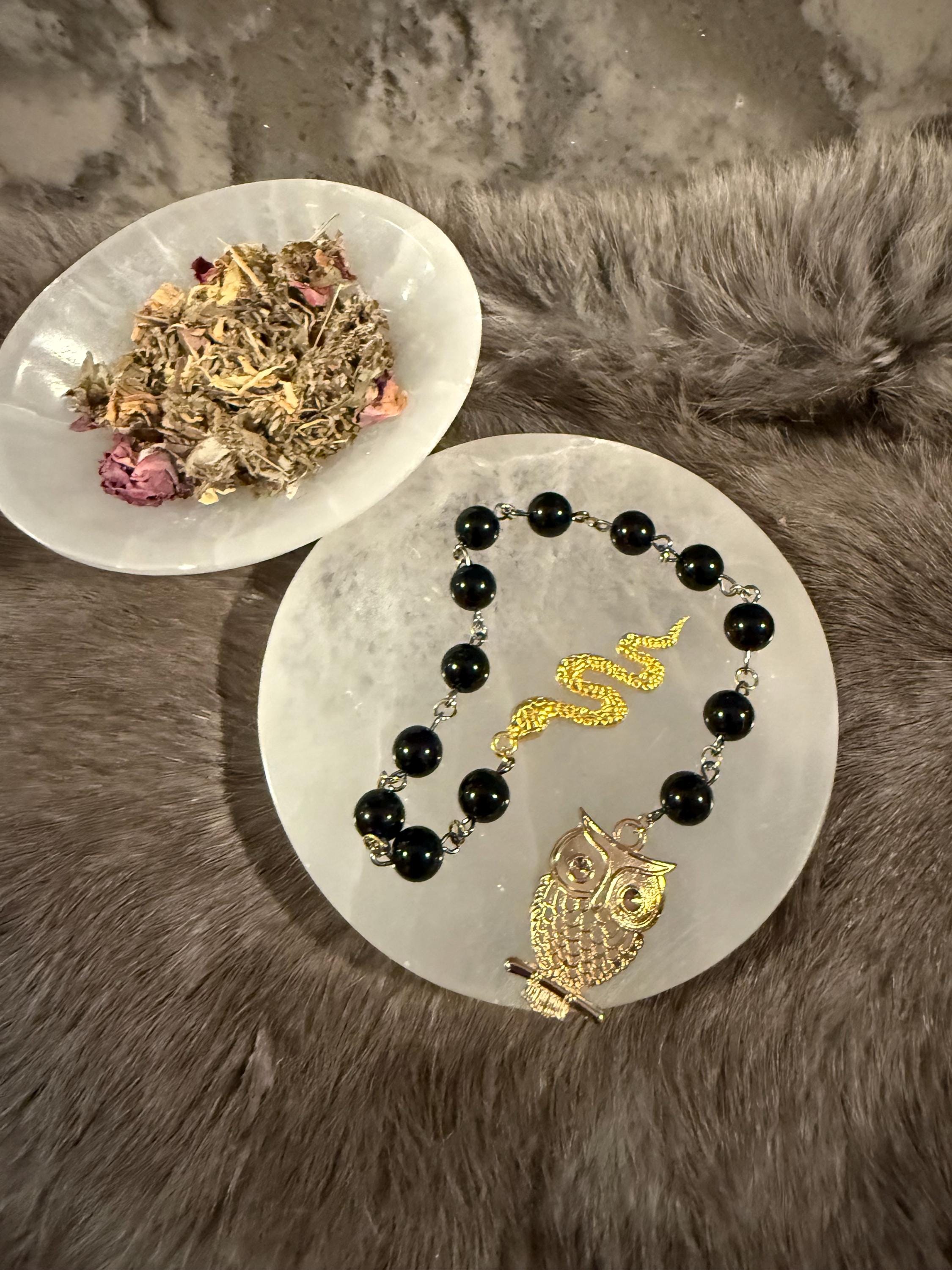 Lilith Diety Prayer Beads: Simple One Of A Kind Diety Prayer Bead Set