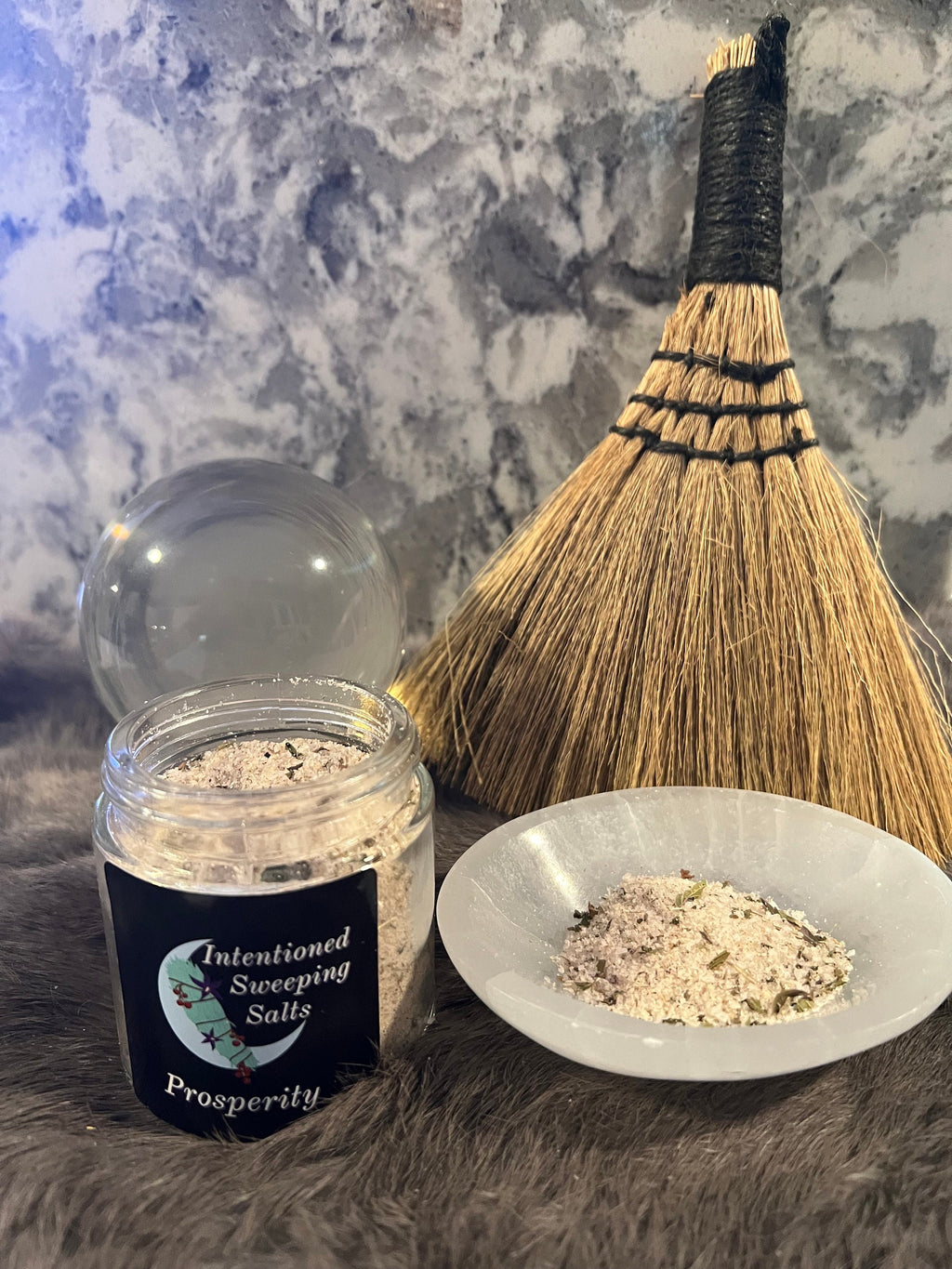 Herbal Sweeping Salts: Cleansing Ritual for Home, 4oz