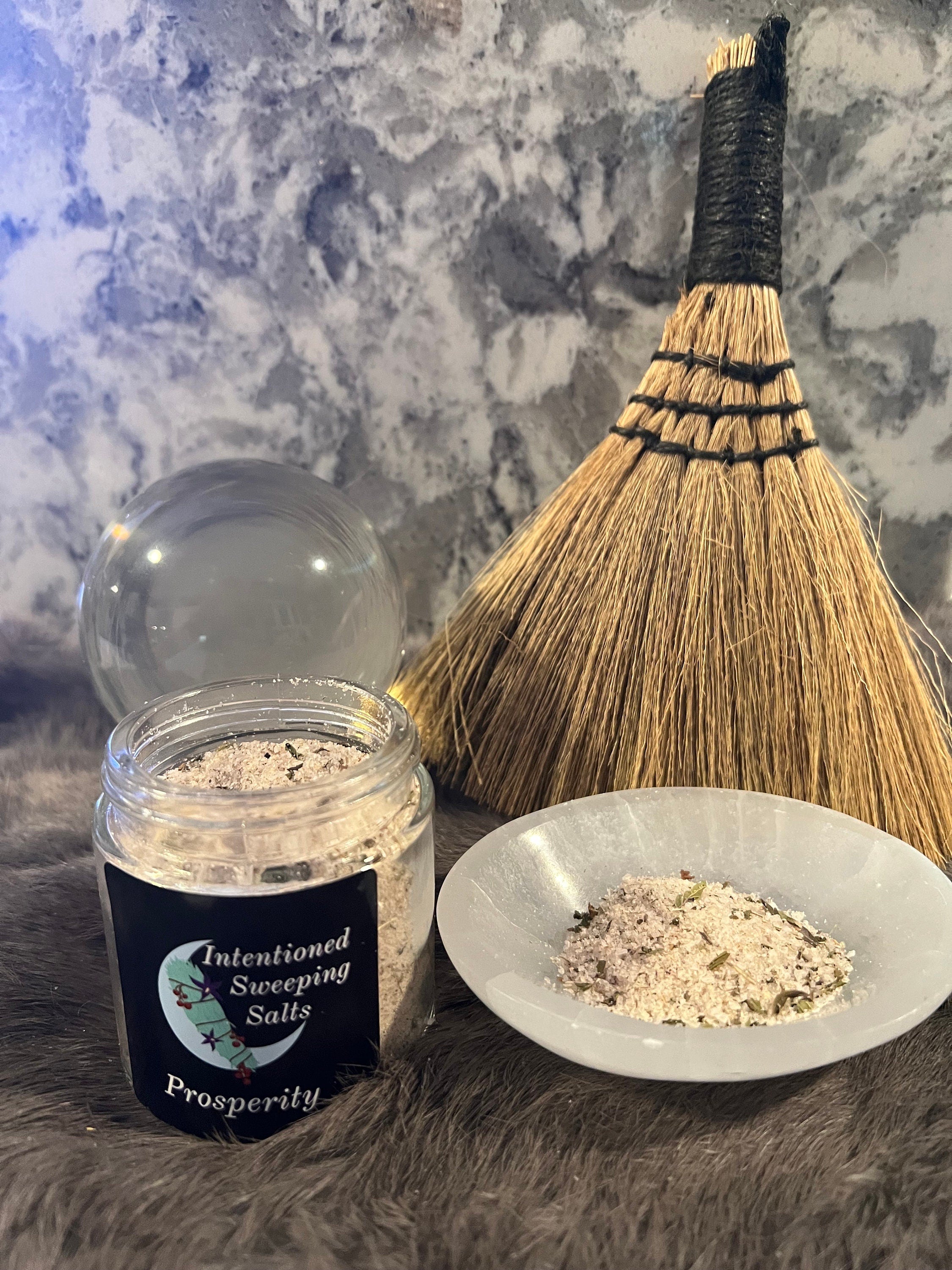 Herbal Sweeping Salts: Cleansing Ritual for Home, 4oz