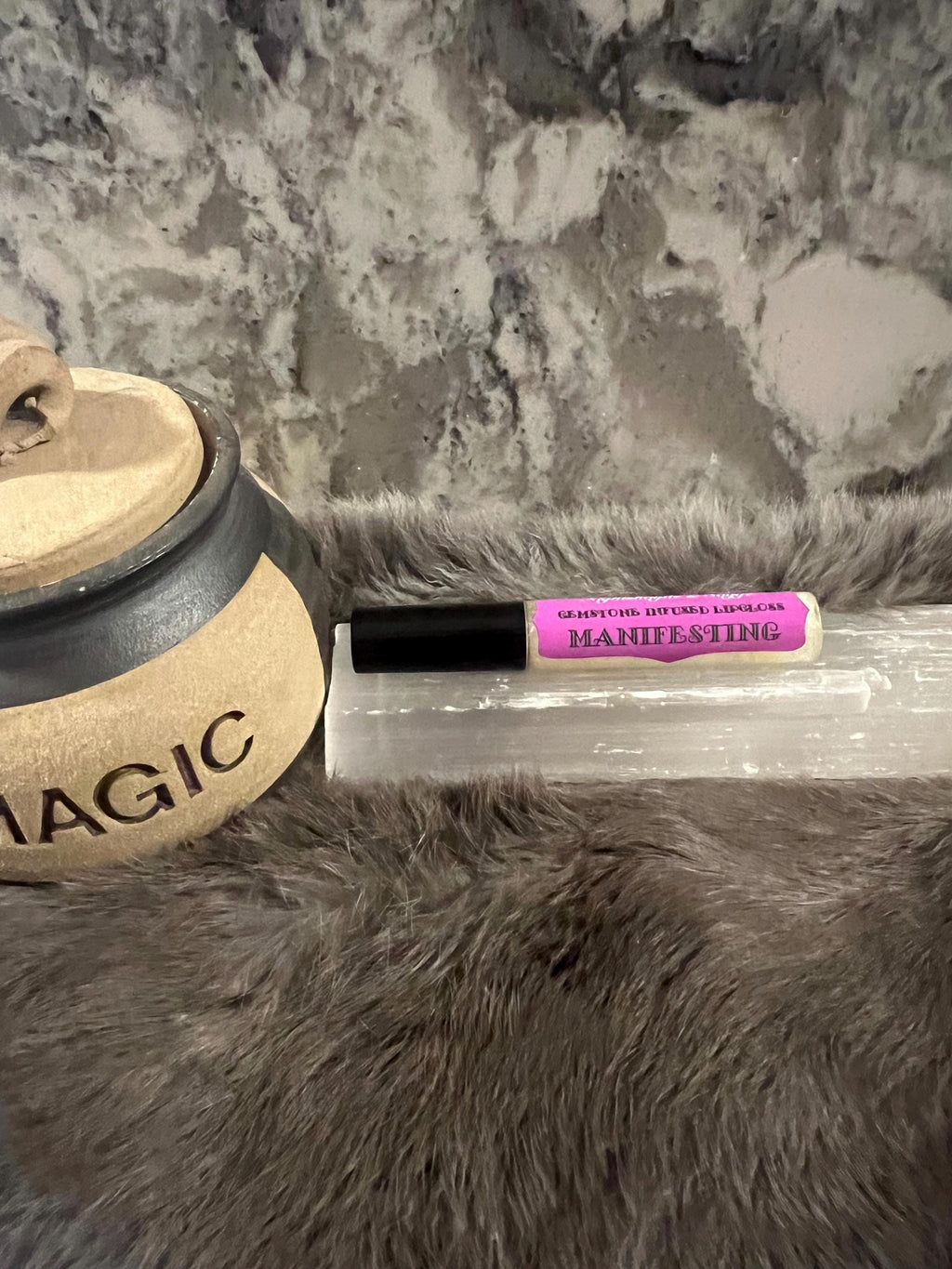 Witchy Gemstone Infused Lip Gloss: Vegan Crystal Healing