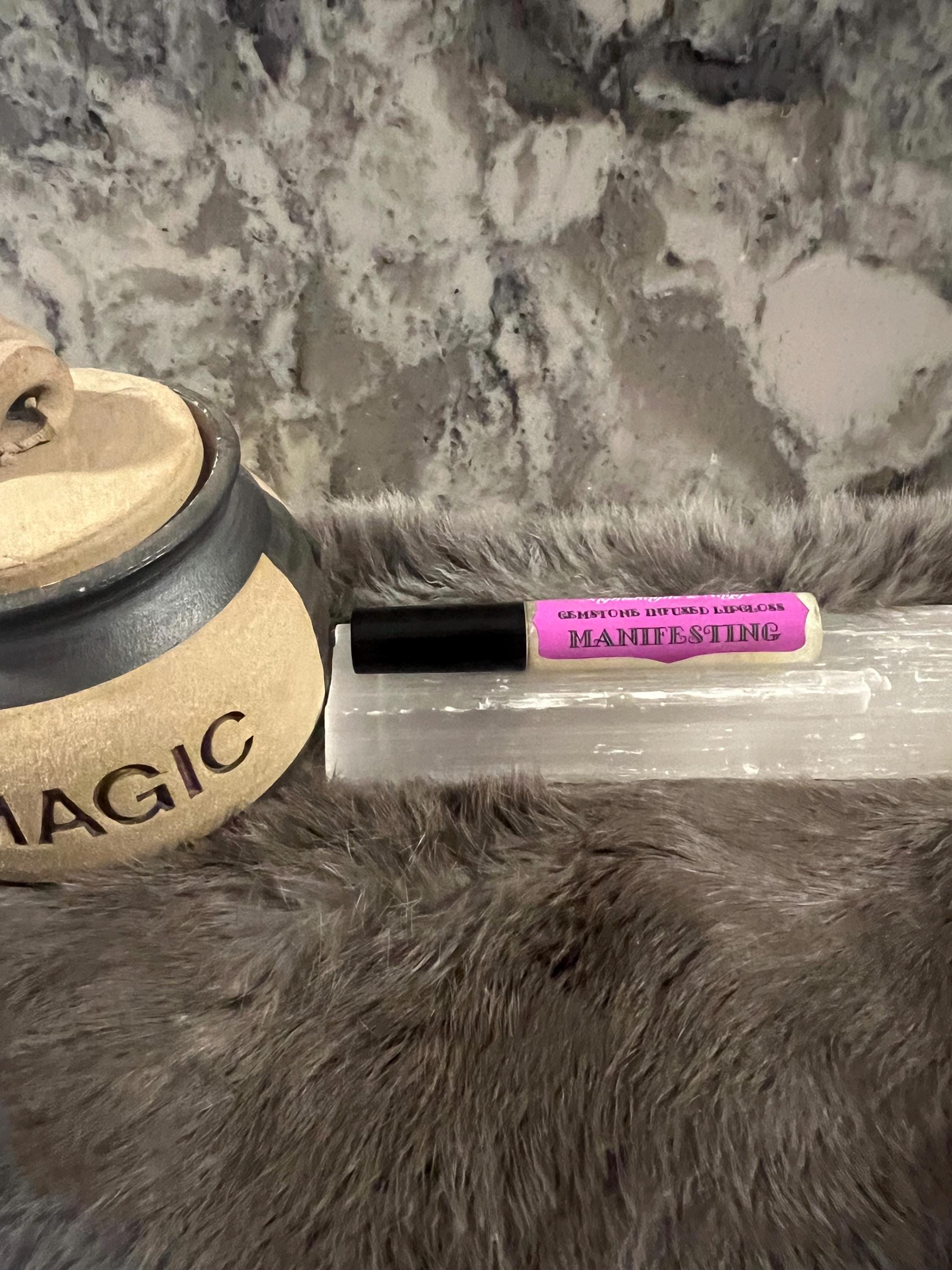 Witchy Gemstone Infused Lip Gloss: Vegan Crystal Healing