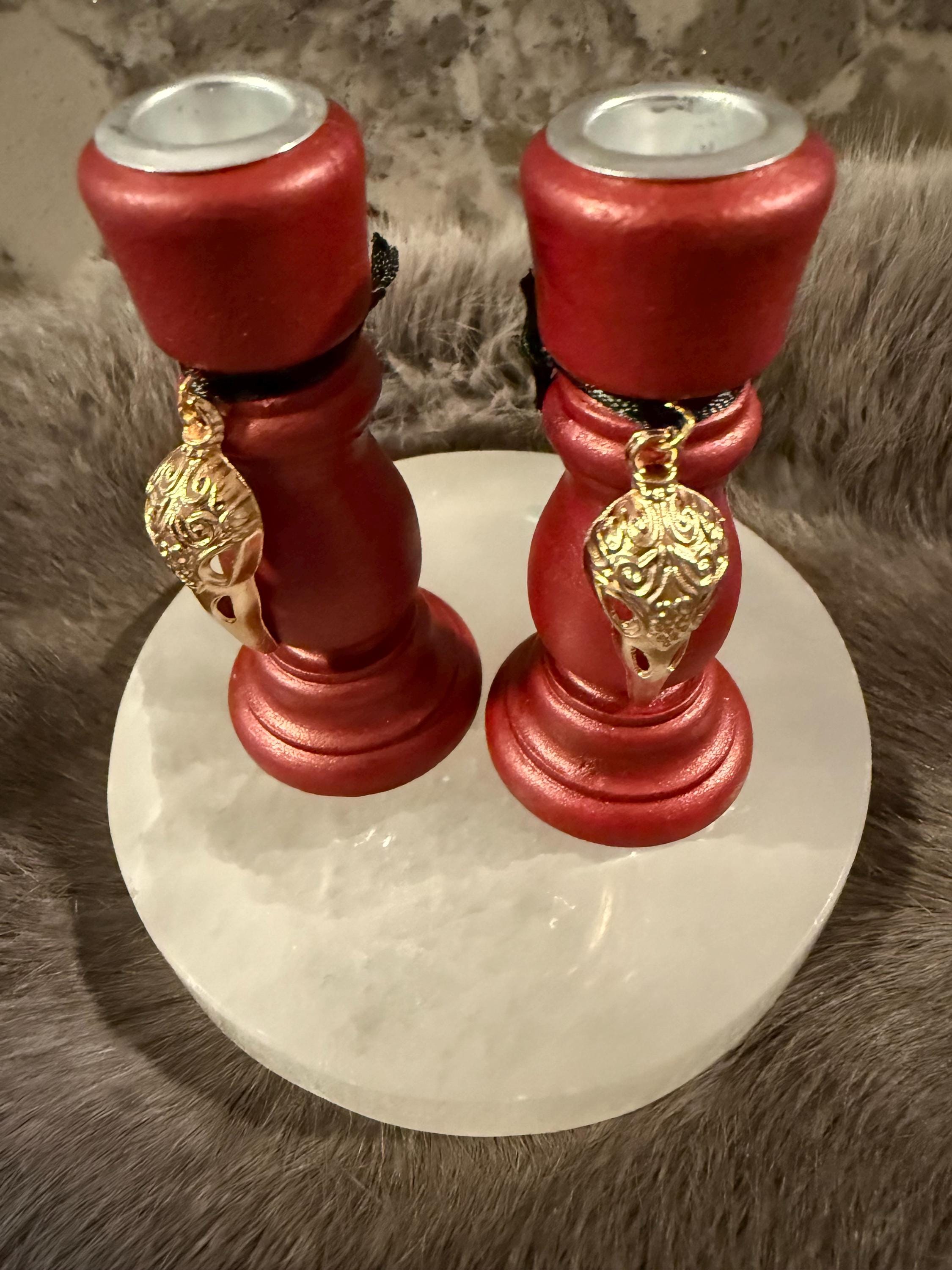 The Morrigan: Diety Chime Candle Holder Set