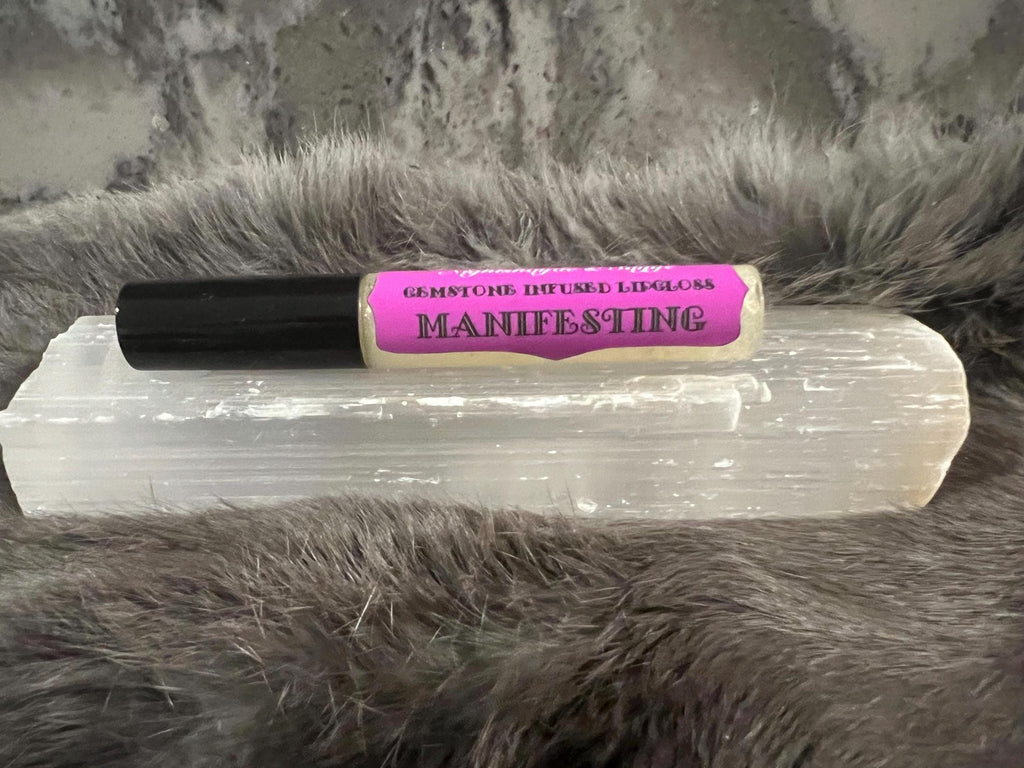 Witchy Gemstone Infused Lip Gloss: Vegan Crystal Healing