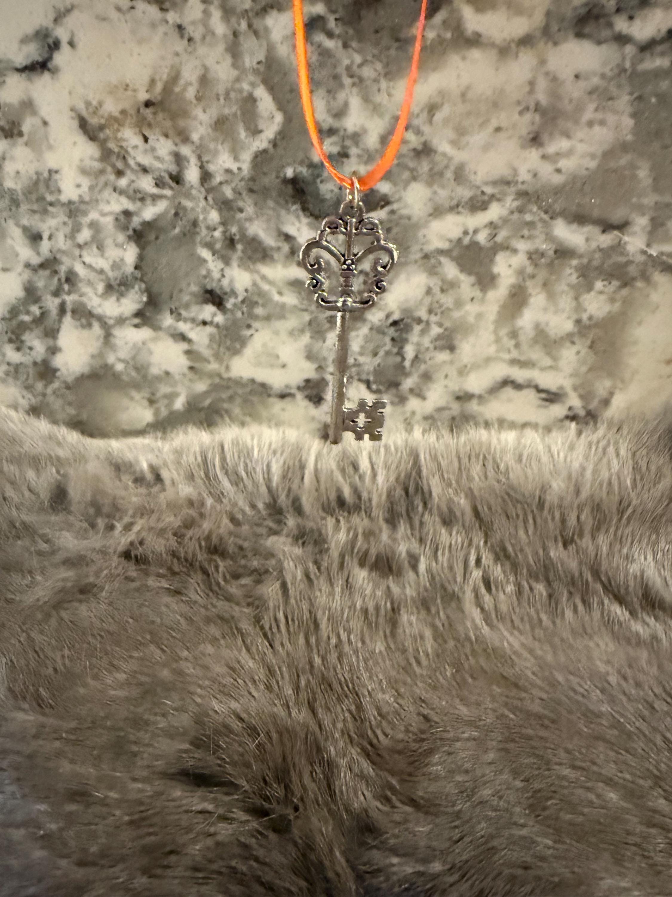 Silver Key On A Ribbon: Road Opener Witchcraft
