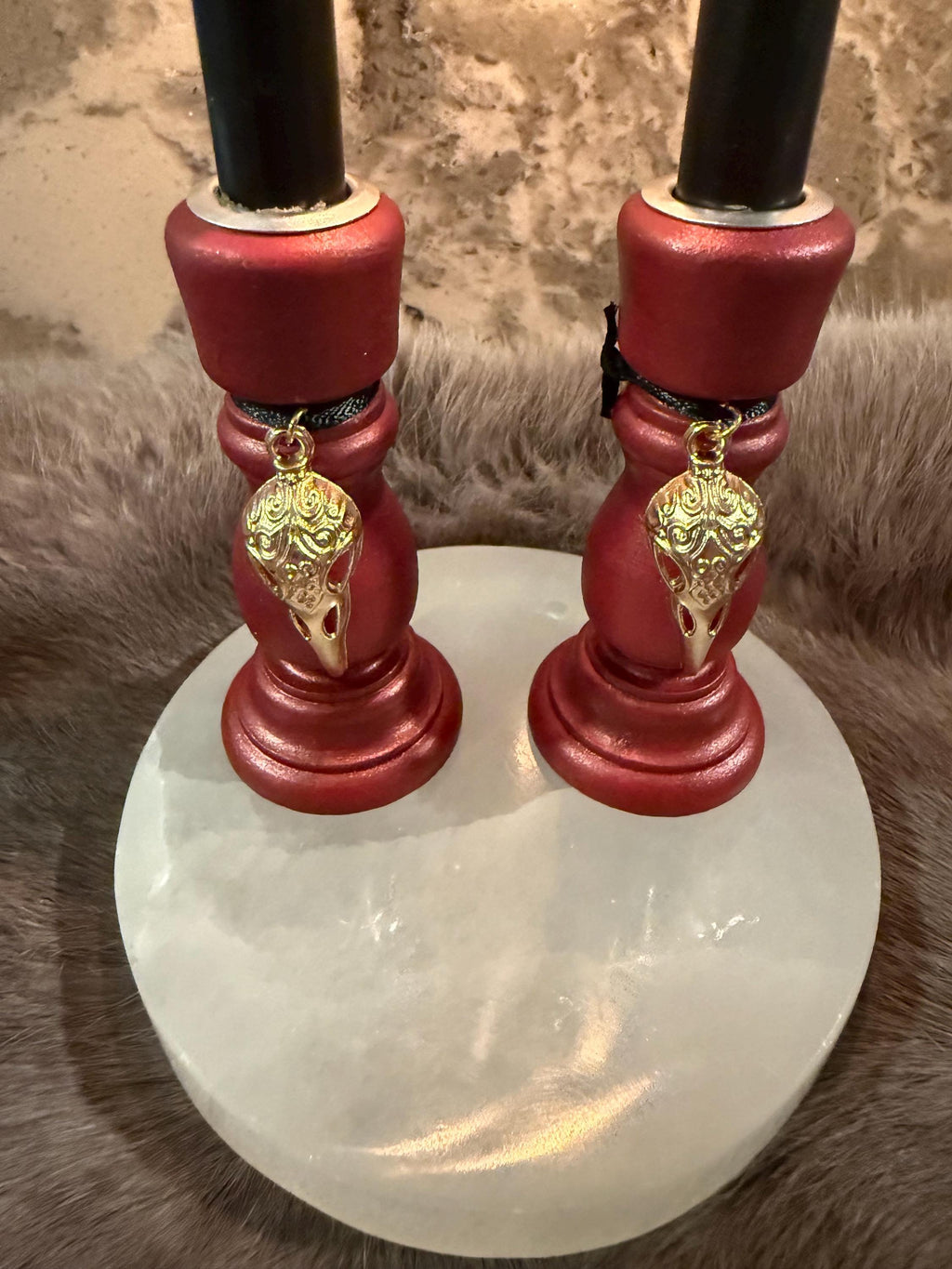 The Morrigan: Diety Chime Candle Holder Set