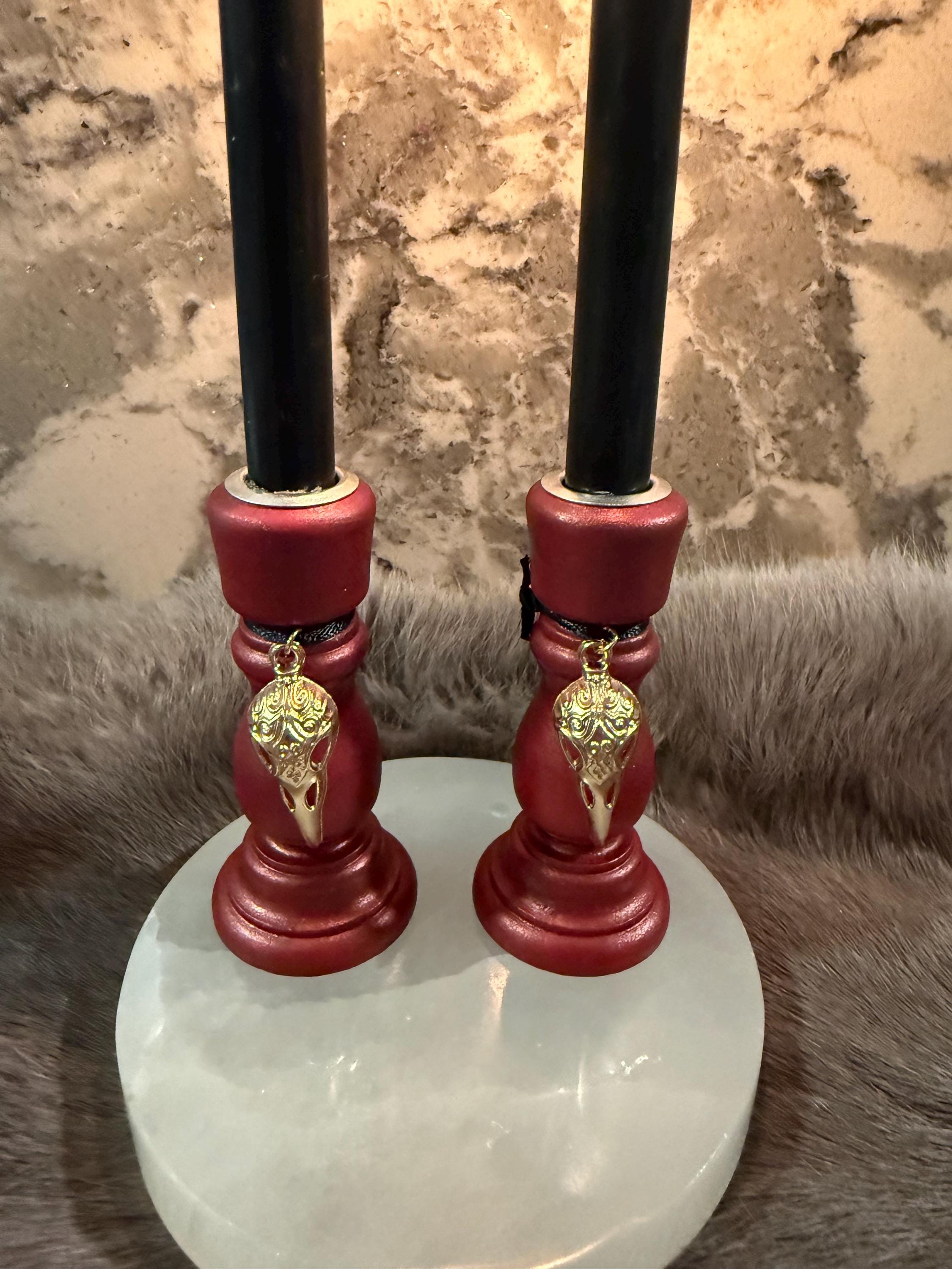 The Morrigan: Diety Chime Candle Holder Set
