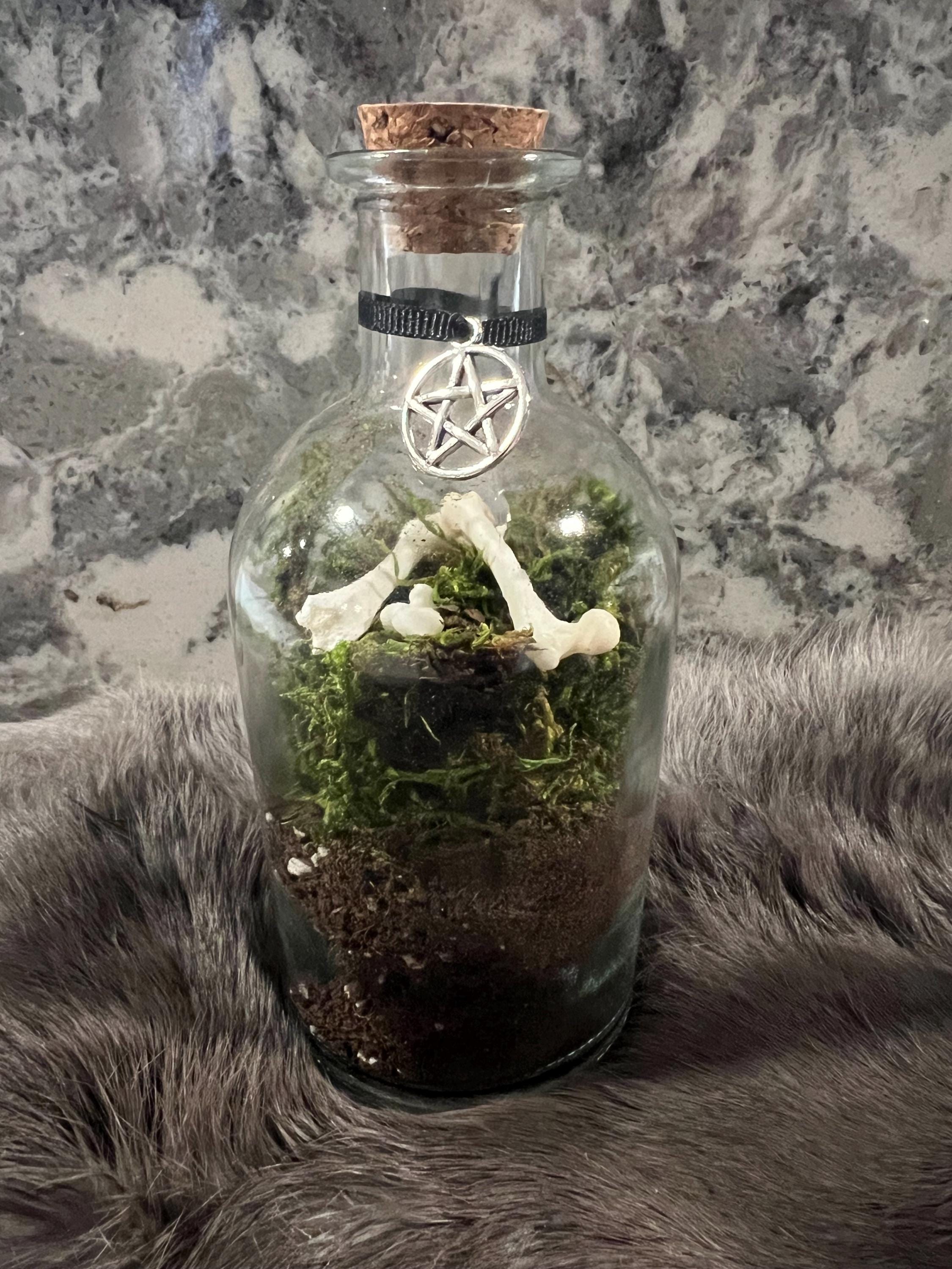 Elemental Altar Bottles: Witchcraft Ritual Tools, Altar Decor