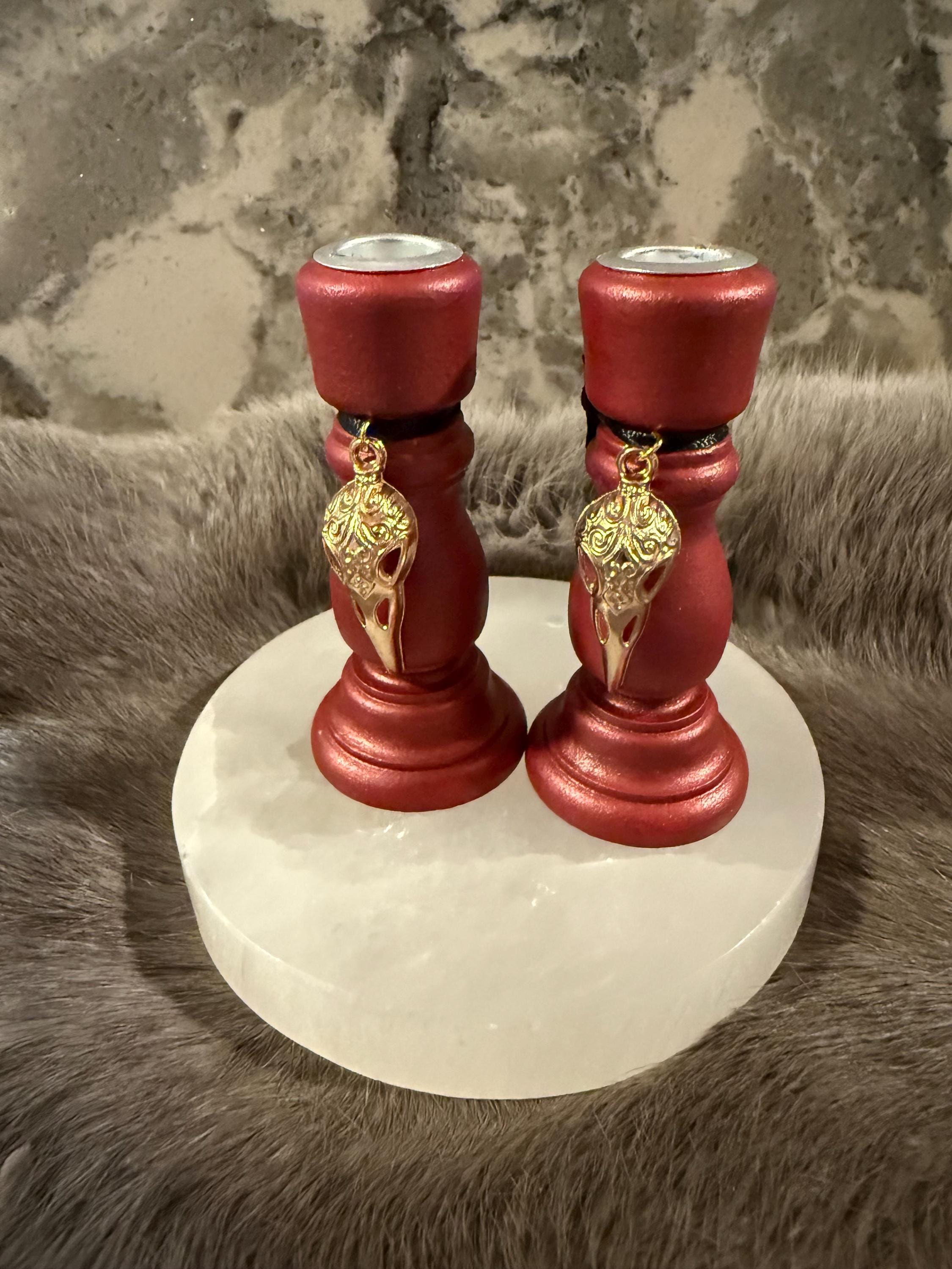 The Morrigan: Diety Chime Candle Holder Set