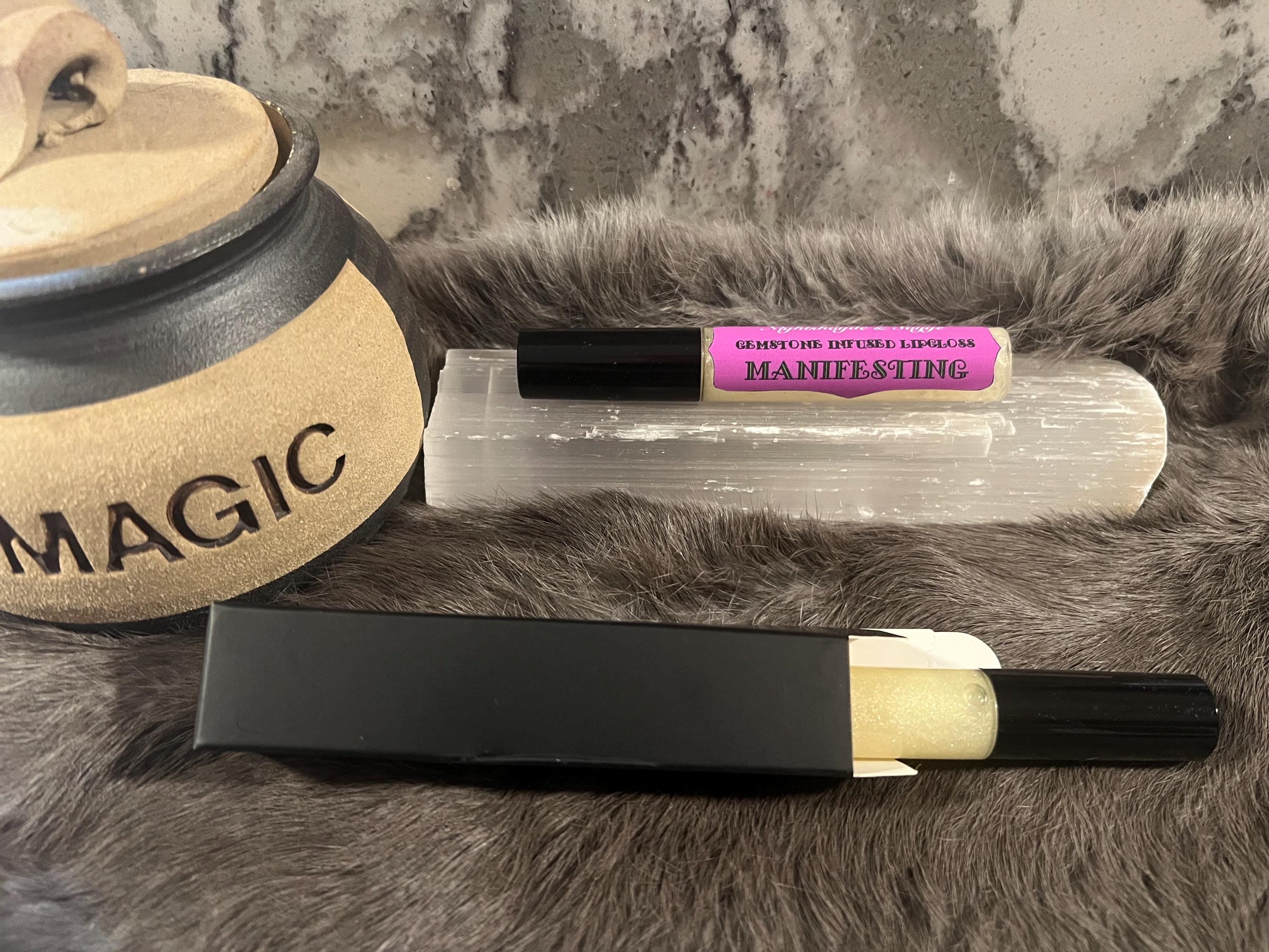 Witchy Gemstone Infused Lip Gloss: Vegan Crystal Healing