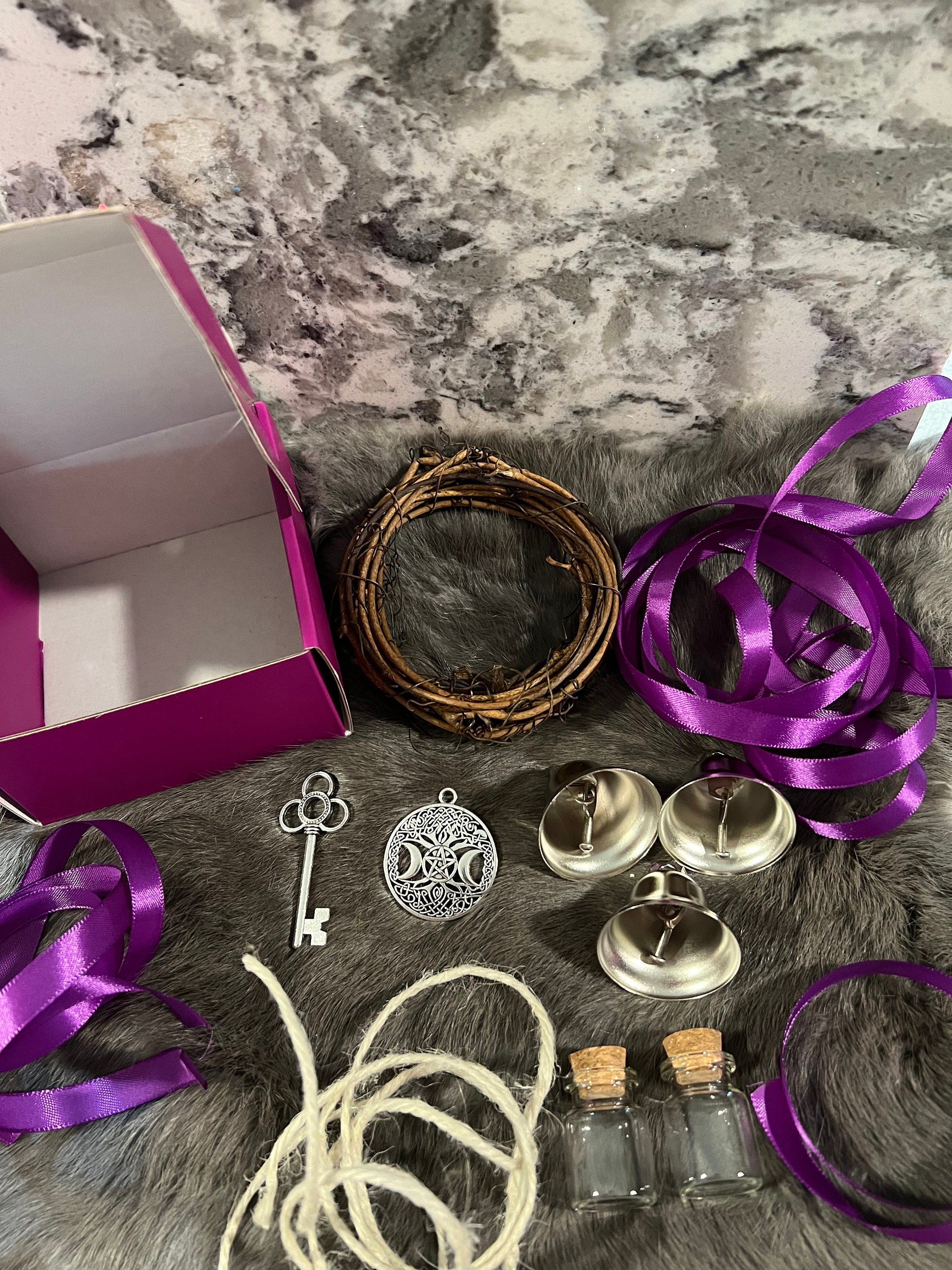 DIY Witch Bell Kit: Protection Door Hanger, Intention Setting Craft