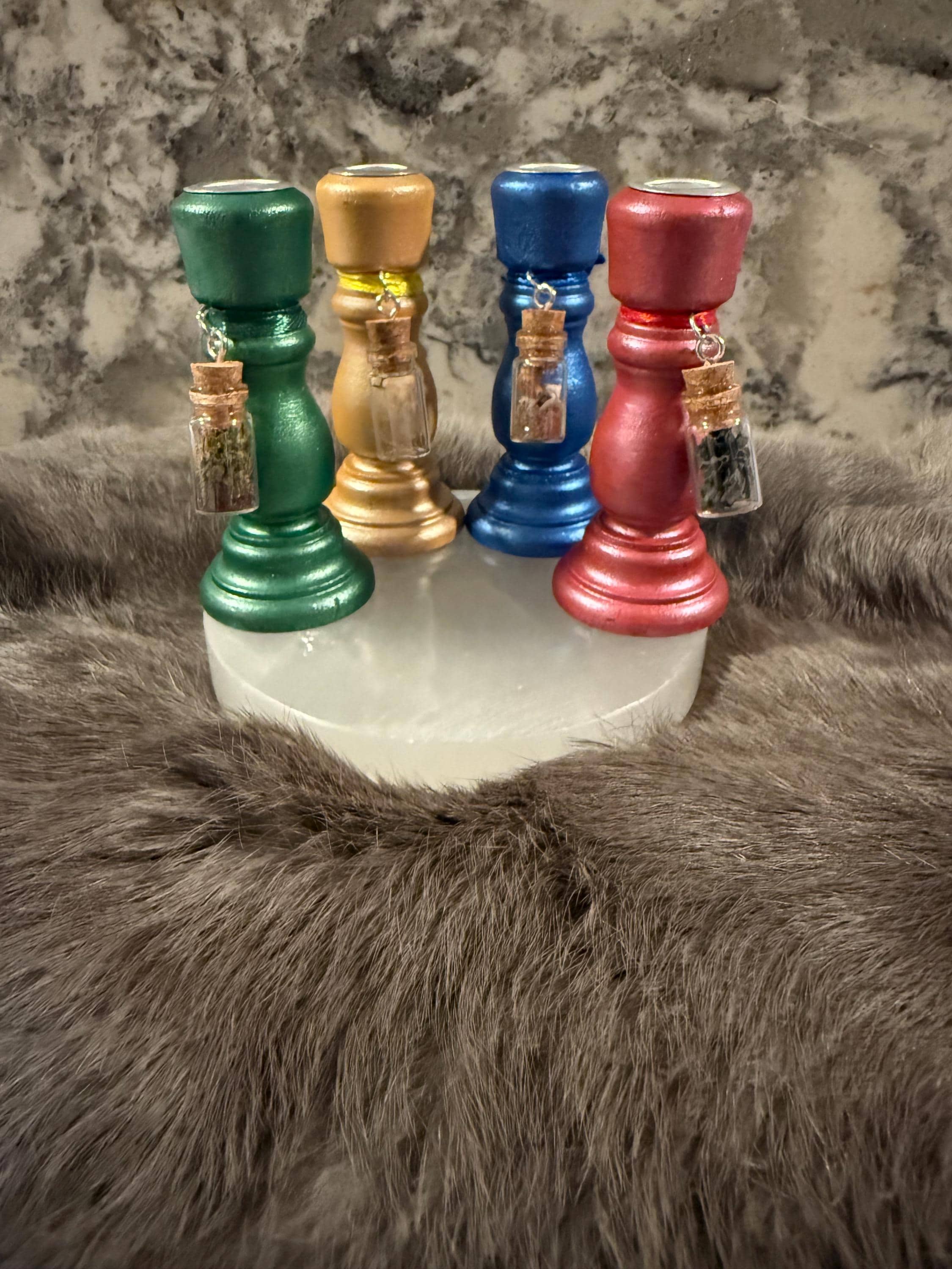 Elemental Magic Chime Candle Holders