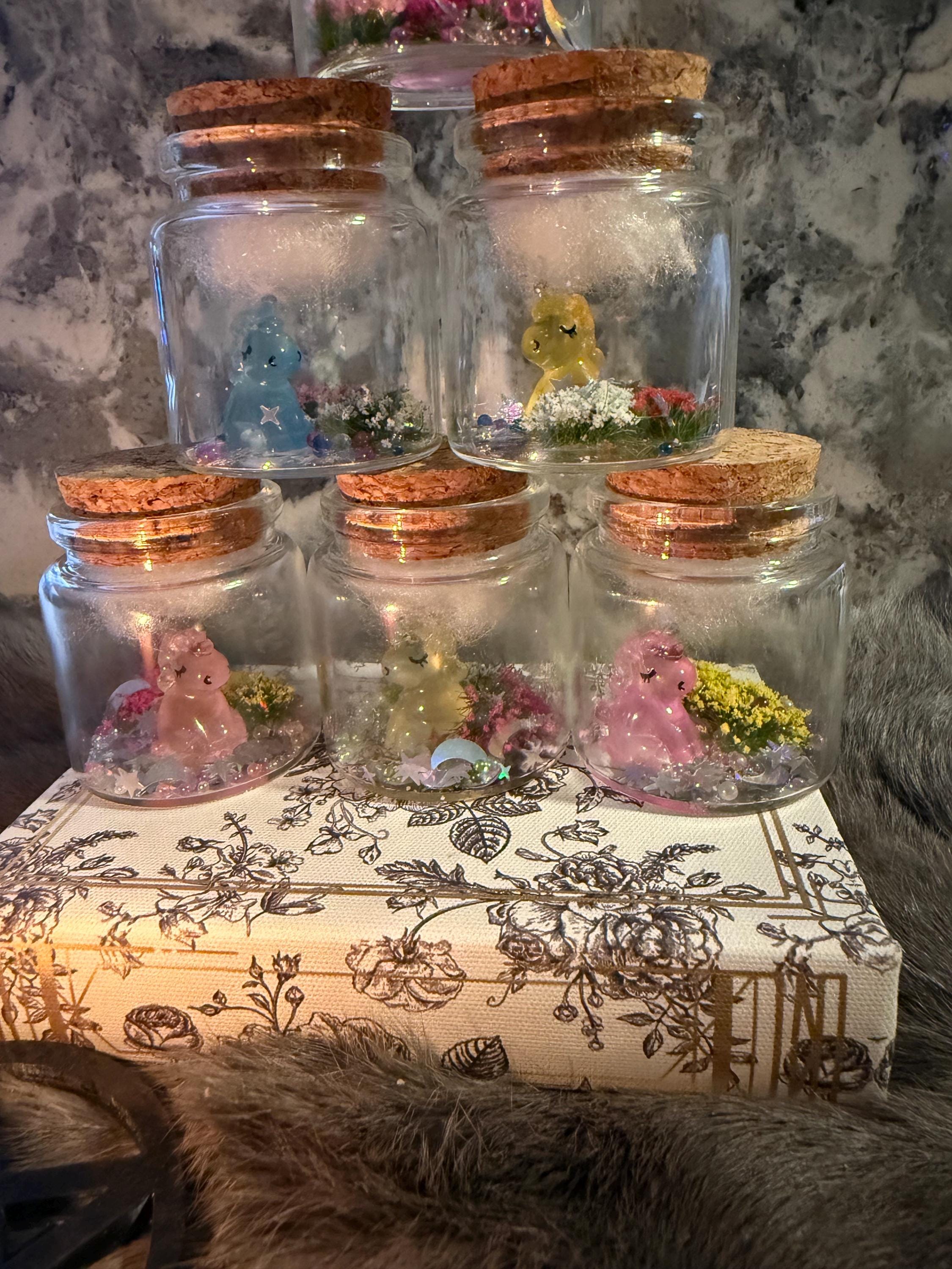 Glow in the Dark Pet Unicorn in a Jar: Witchy Magical Decor