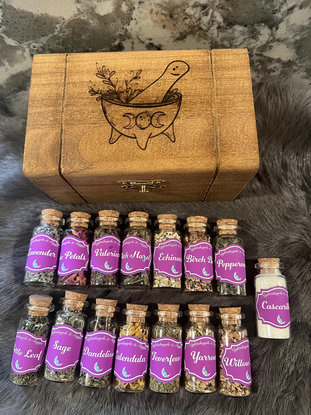 Witch's Apothecary Starter Kit: 15 Herbal Spell Ingredients