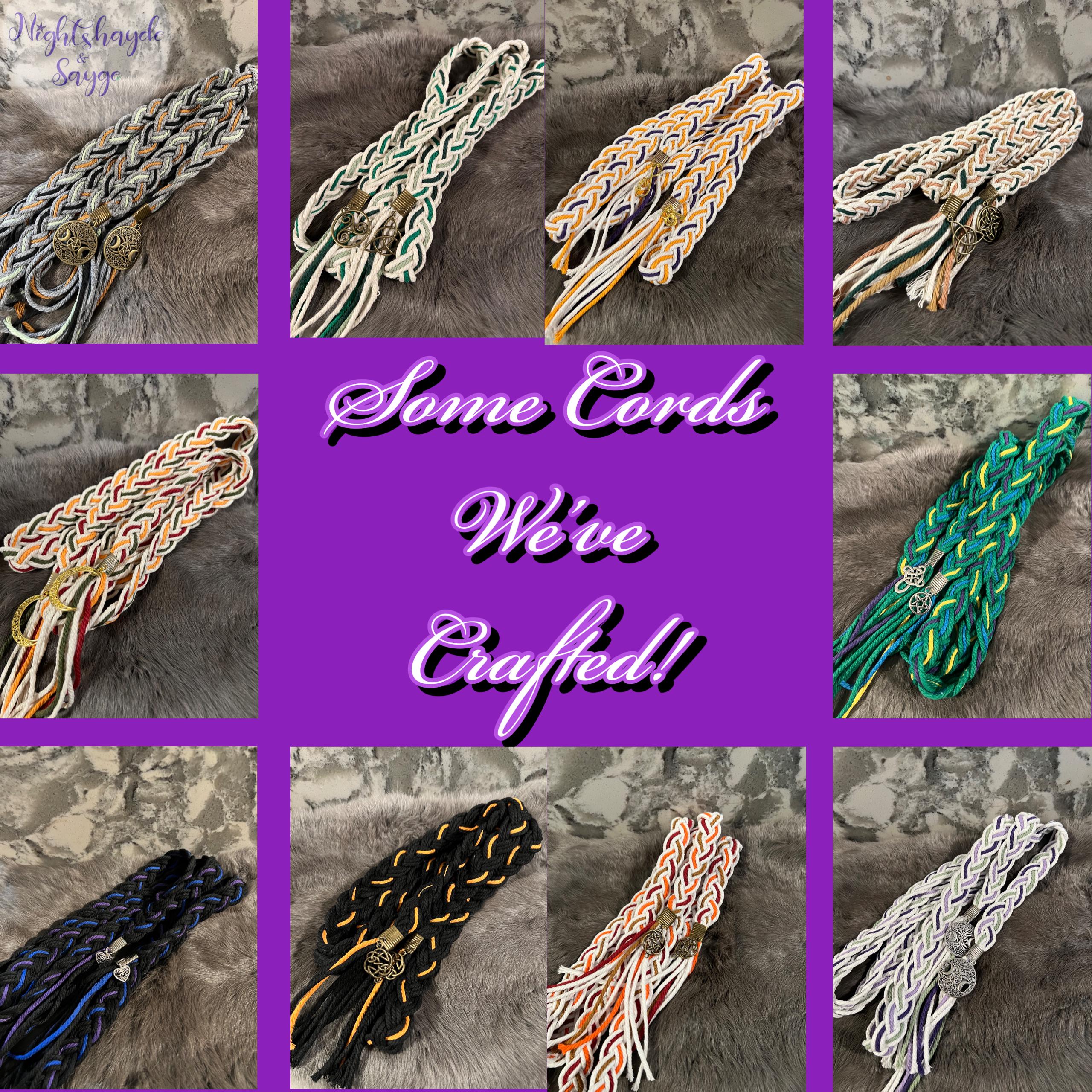 Custom Handfasting Cord - Celtic Wedding Braid with Charms
