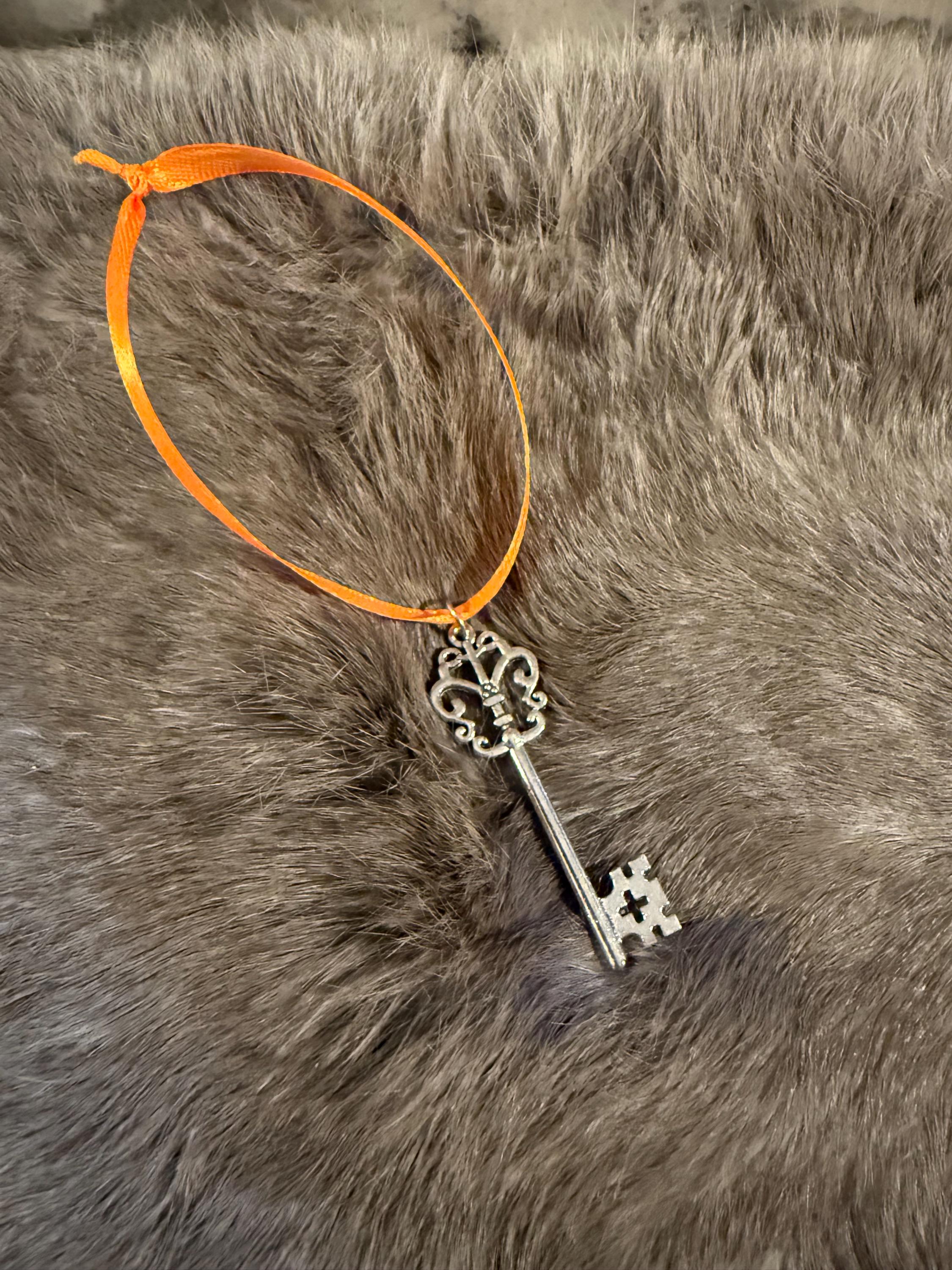 Silver Key On A Ribbon: Road Opener Witchcraft