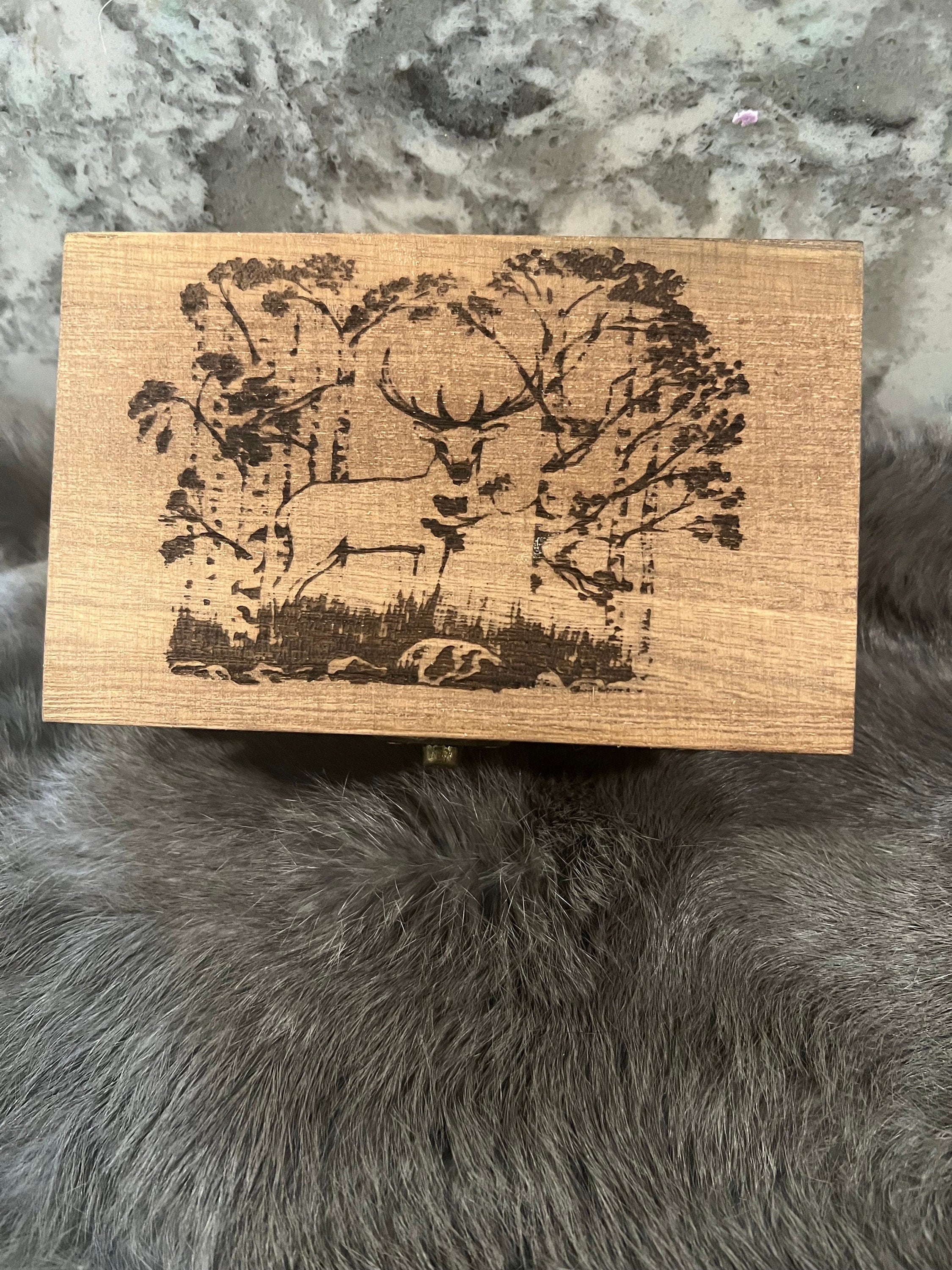 Hand Carved Wooden Celtic Ogham Set: Druid Divination Staves