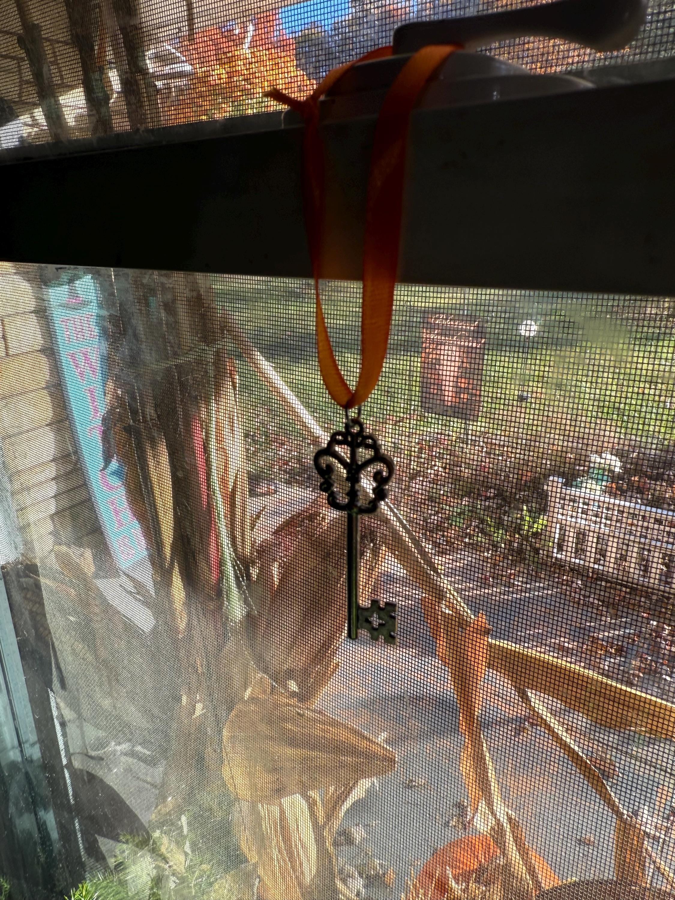 Silver Key On A Ribbon: Road Opener Witchcraft