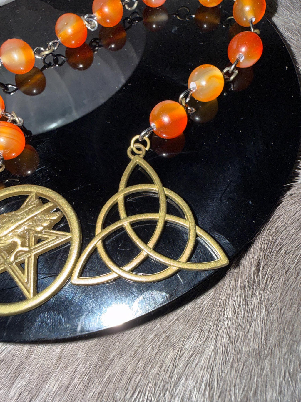The Morrigan Diety Prayer Beads: Simple One Of A Kind Diety Prayer Bead Set