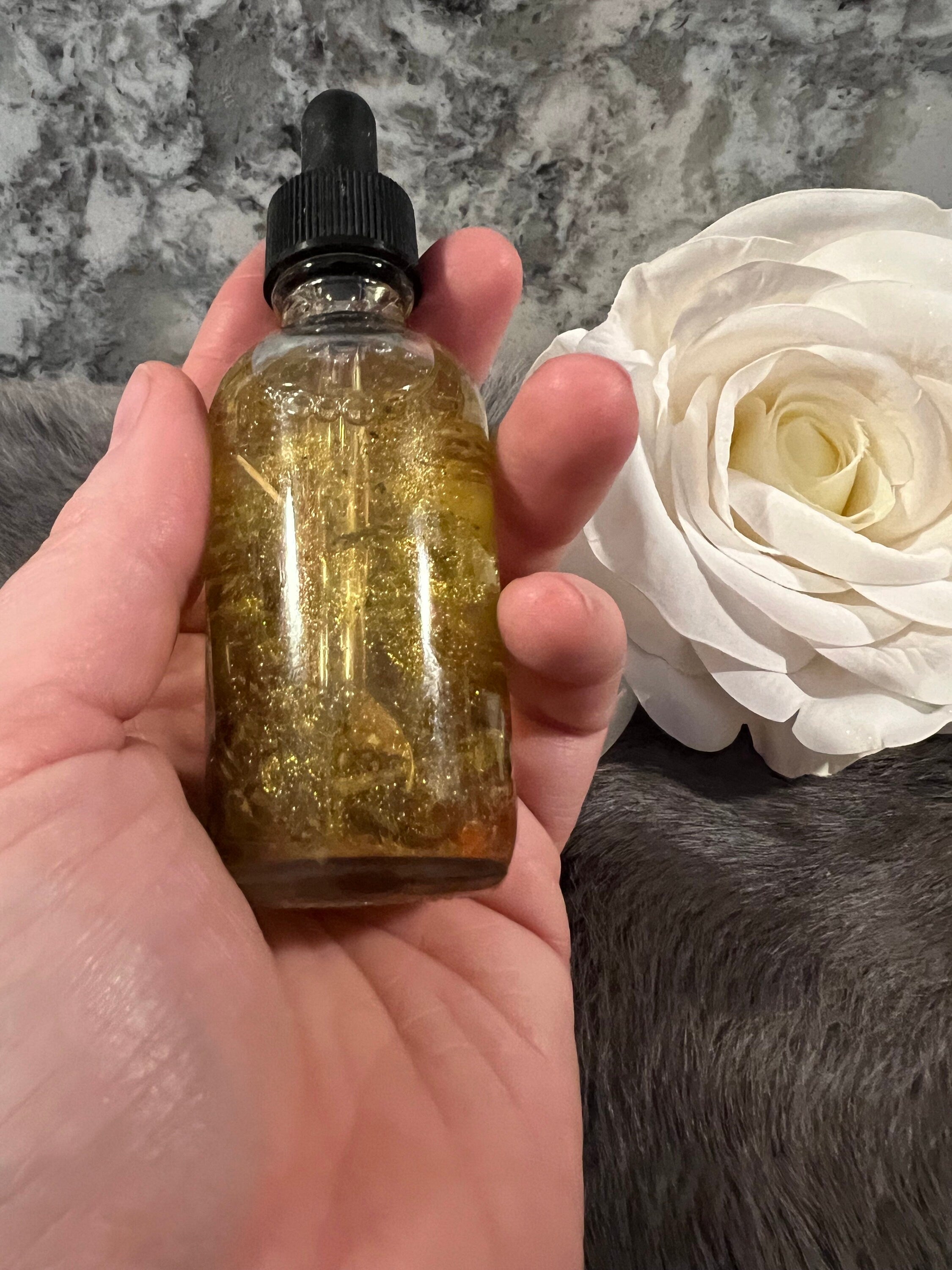 Love Spell Oil: Herb Infused Attraction Oil with Rose & Carnelian