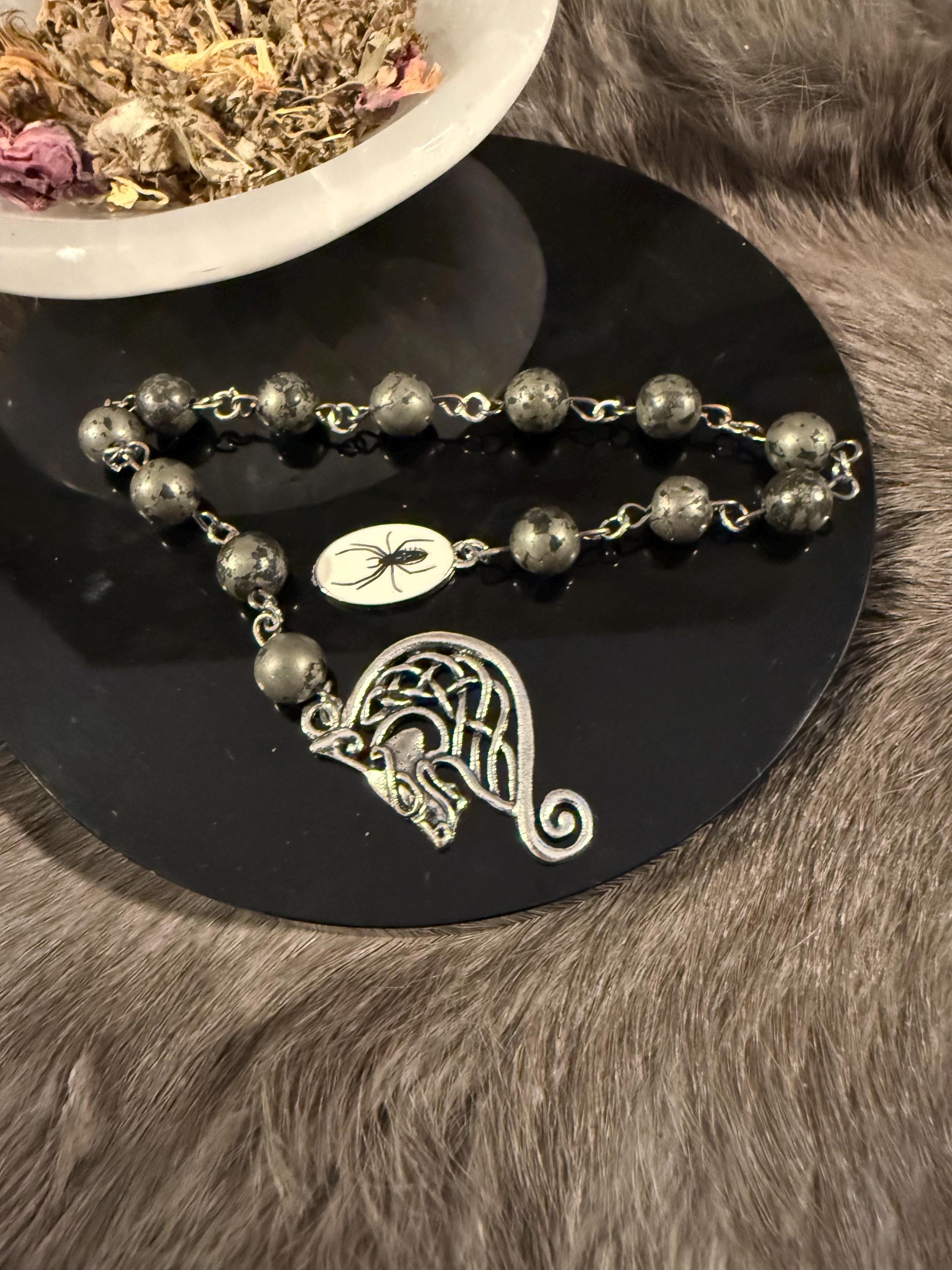 Loki Diety Prayer Beads: Simple One Of A Kind Diety Prayer Bead Set