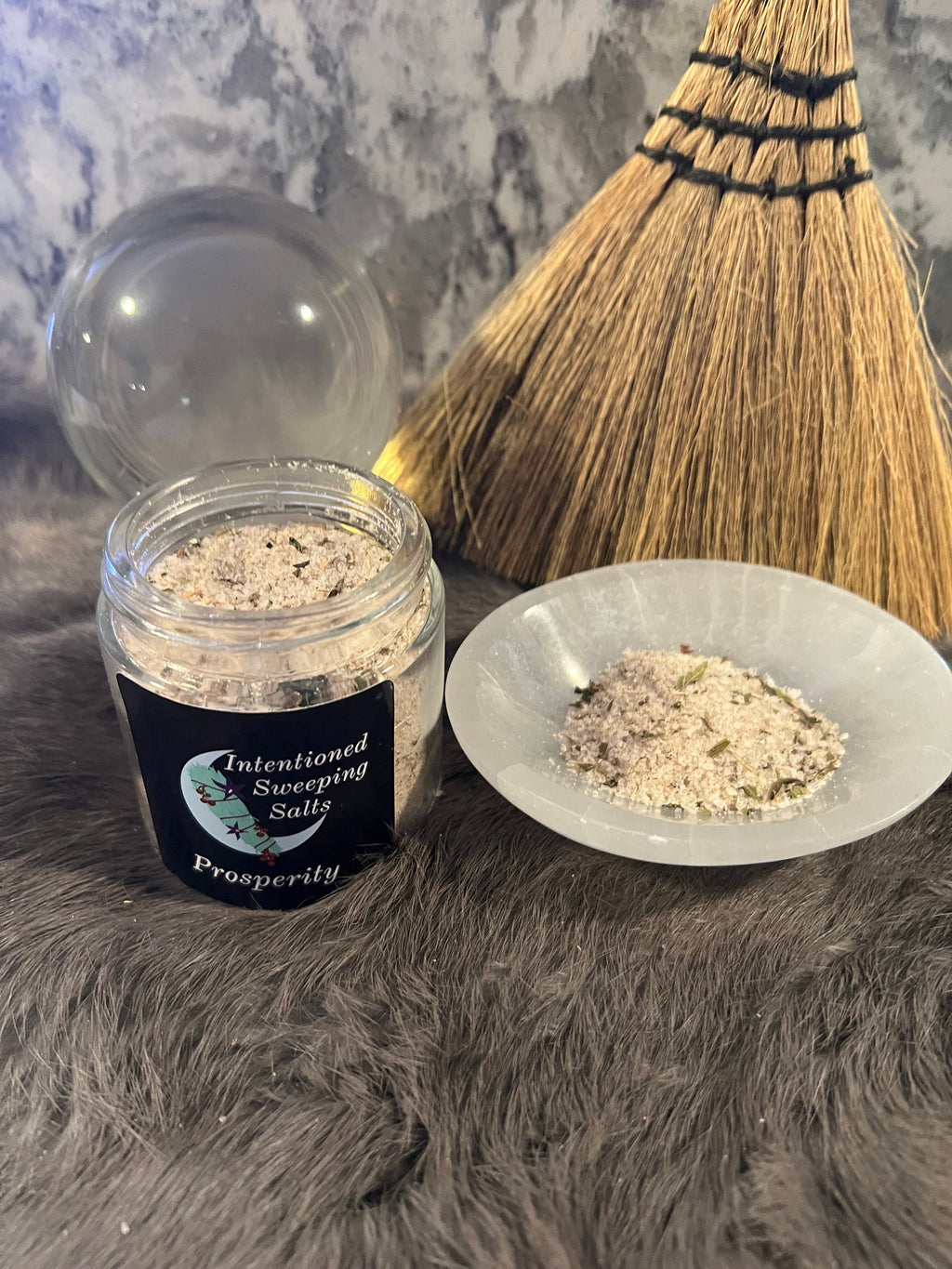 Herbal Sweeping Salts: Cleansing Ritual for Home, 4oz
