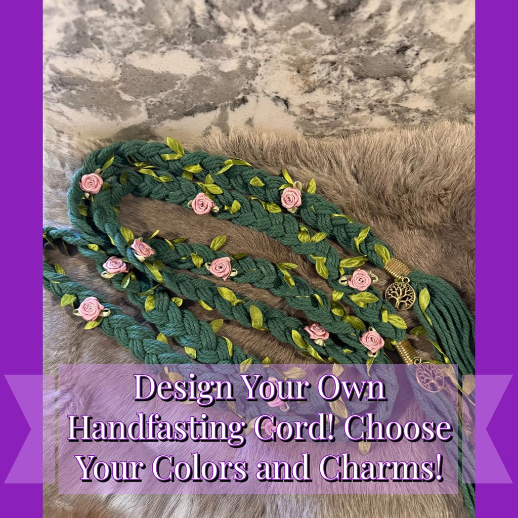 Bespoke Floral Handfasting Cord - Custom Crafted For You