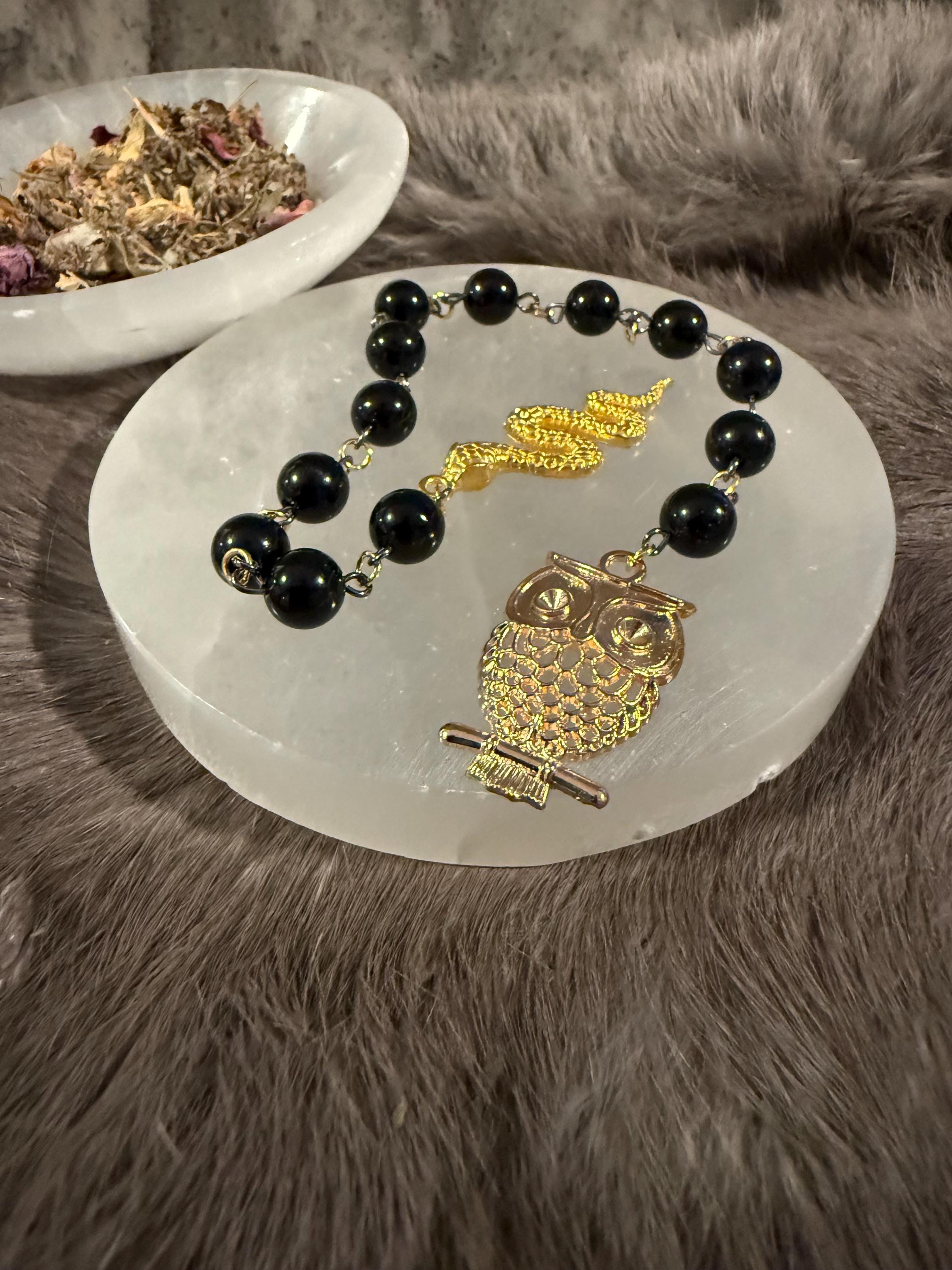 Lilith Diety Prayer Beads: Simple One Of A Kind Diety Prayer Bead Set